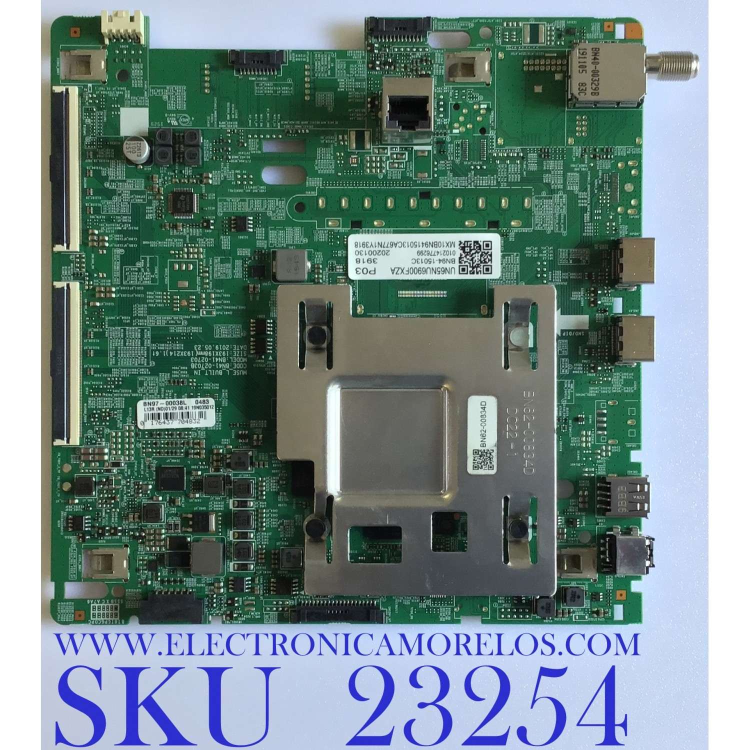 MAIN ORIGINAL PARA SMART TV SAMSUNG 4K UHD HDR / NUMERO DE PARTE  BN94-15013C / BN41-02703B / BN97-00038L / BN9415013C / PANEL CY-NN065HGLV2H /CY-NN065HGLVNH / DISPLAY LSF650FN08-N01 / BN96-45620A / MODELOS UN65NU6900FXZA FB04 / UN65NU7100FXZA FA03 / 