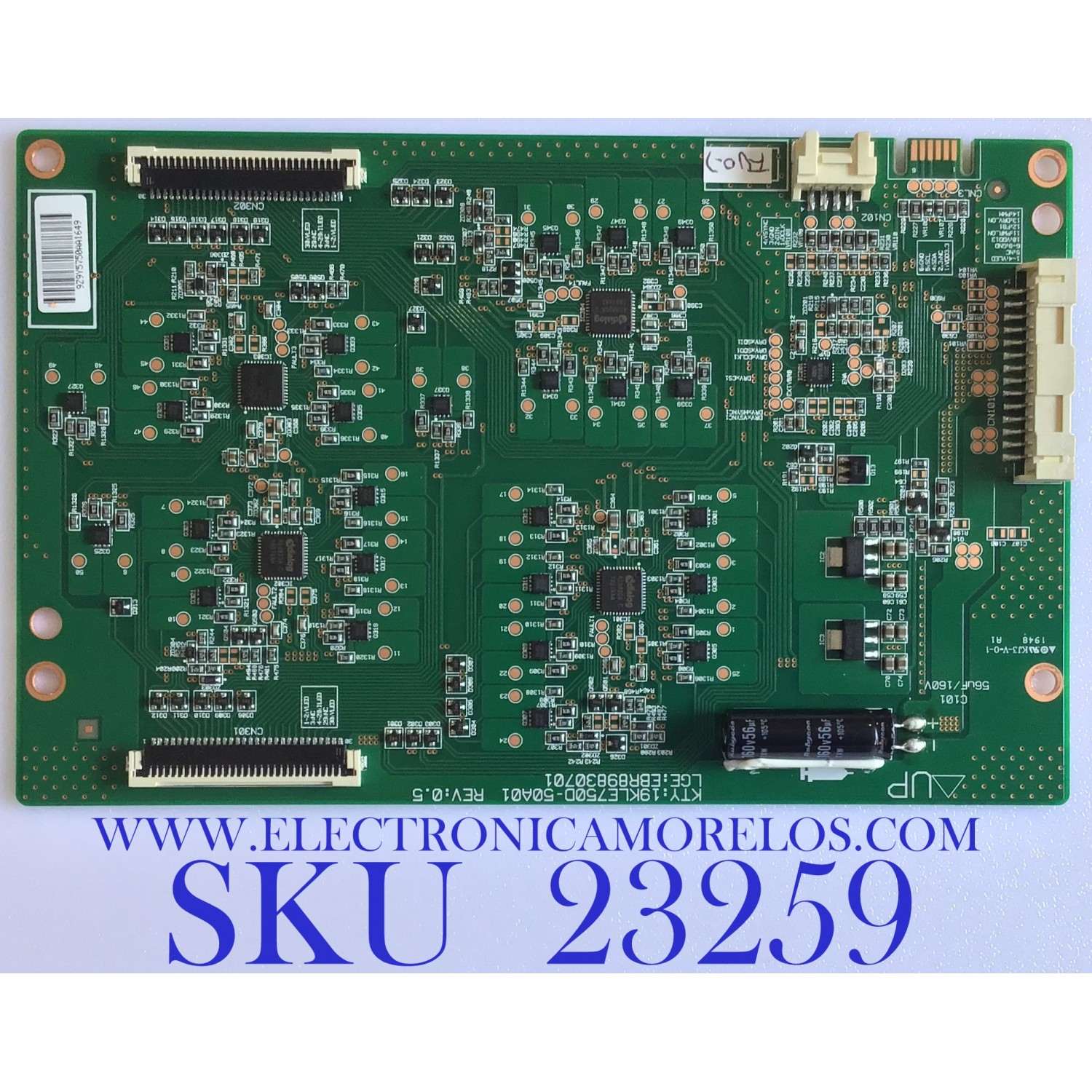 LED DRIVER PARA TV LG / NUM DE PARTE EBR89830701 / 19KLE750D-50A01 / 19KLE750D-50A01 REV:0.5 / PANEL NC750DQB-AAJH1 / DISPLAY LC750DQ3 (SN)(A1) / MODELOS 75NANO91ANA / 75NANO91ANA / 75NANO91ANA.BUSWLJR / 75NANO90UNA.BUSWLJR / 75NAN091ANA / 75NAN090UNA