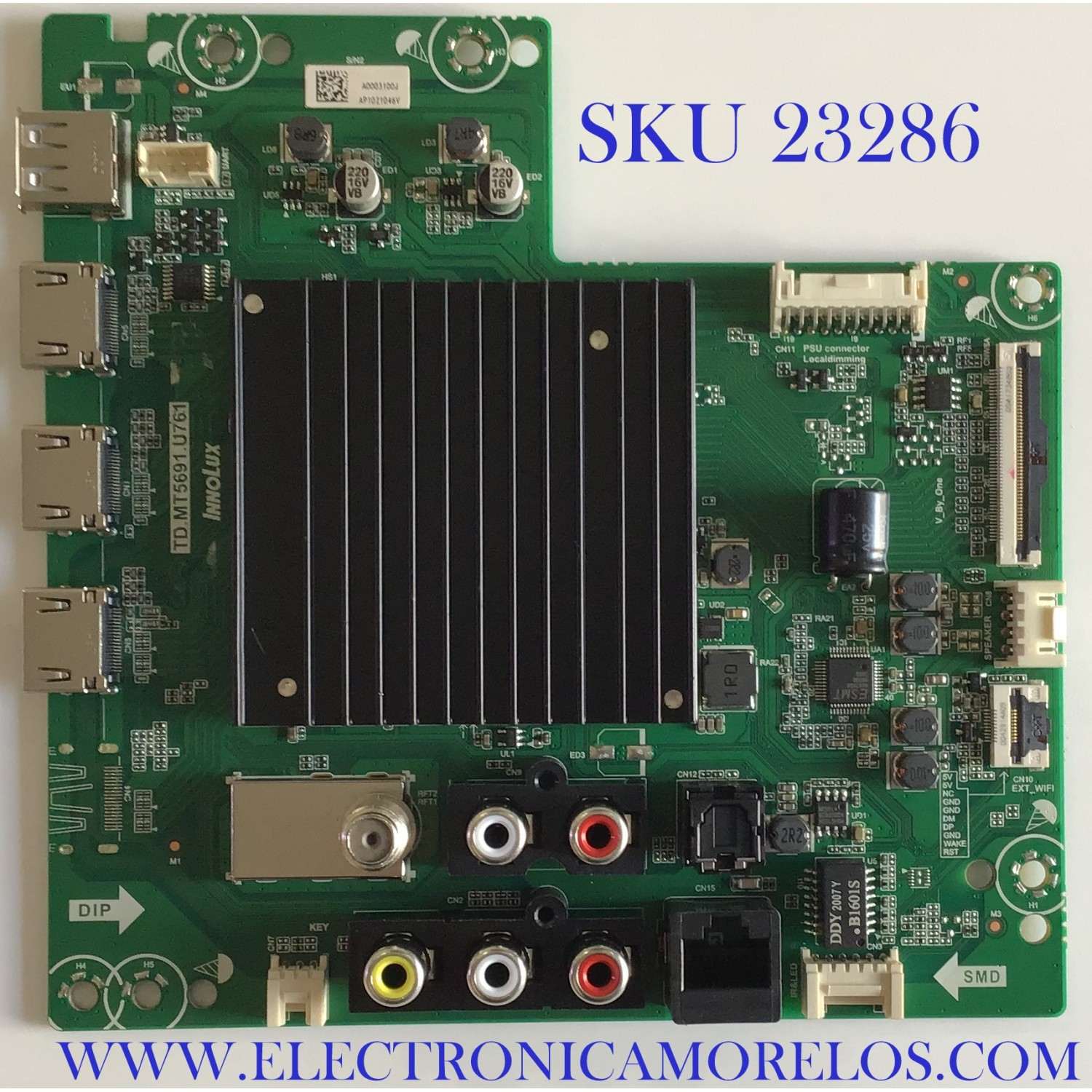 MAIN PARA SMART TV VIZIO 4K UHD CON HDR RESOLUCION (3840x2160) / V655-H19 / TD.MT5691-U761 / PANEL V650DJ4-D03 REV.C1 / MODELOS V655-H19 LIAIZCNW / V655-H19 LINIZCNW