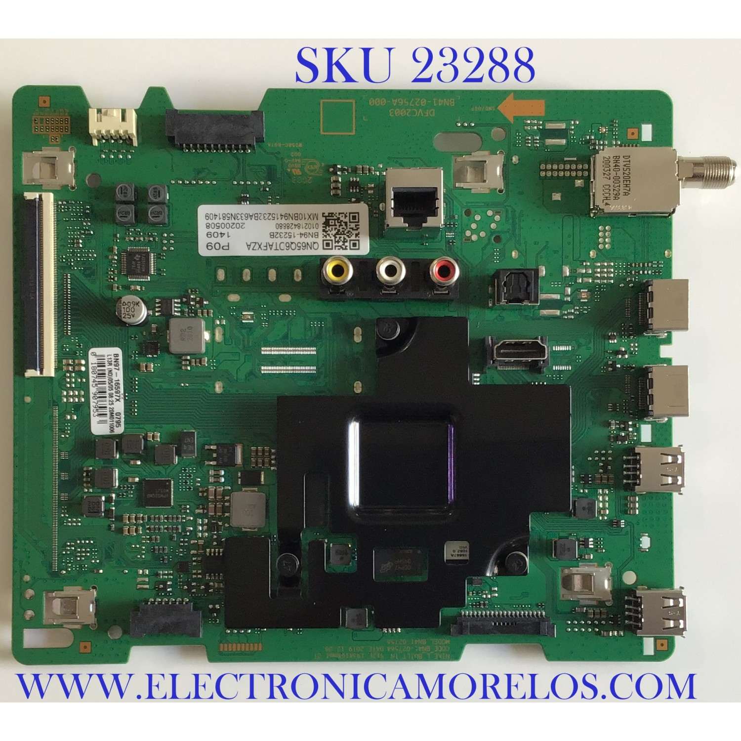 MAIN ORIGINAL PARA SMART TV SAMSUNG QLED 4K UHD HDR / NUMERO DE PARTE BN94-15232B / BN41-02756A / BN97-16597X / PANEL CY-RT065HGHV2H / DISPLAY ST6451D02-C VER.2.1 / BOARD ST6451D03-1-XL-2 / ST6451D03-1-XR-2 / MODELO QN65Q6DTAFXZA CB01 / QN65Q60TAFXZA CB01