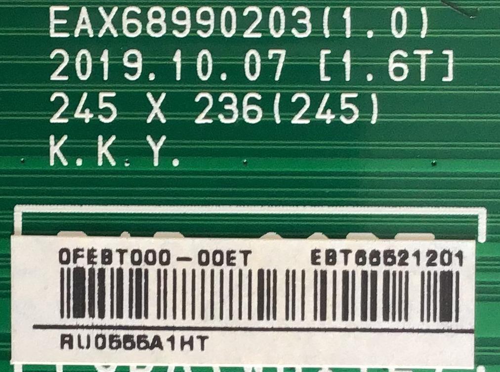 MAIN PARA TV LG / NUMERO DE PARTE EBT66521201 / EAX68990203 / EAX68990204 / PANEL NC650DQB-ABJH1 / NUMERO DE DISPLAY HV650QUB-S9E / MODELOS 65NANO91ANA.BUSFLJR / 65NANO90UNA.BUSFLJR - Imagen 2