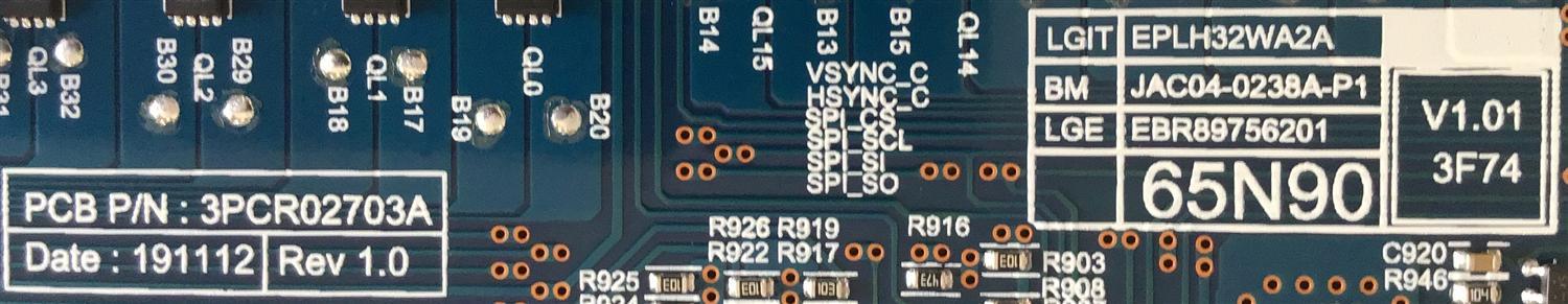 LED DRIVER PARA TV LG NANOCELL / NUMERO DE PARTE EBR89756201 / 3PCR02703A / PANEL´S NC650DQB-ABJH1 / NC650DQB-AAJH1 / MODELOS 65NANO91ANA / 65NANO90UNA / 65NANO91ANA.BUSFLJR / 65NANO90UNA.BUSFLJR / 65NANO90UNA.BUSWLJR / 65NAN091ANA / 65NAN090UNA - Imagen 2