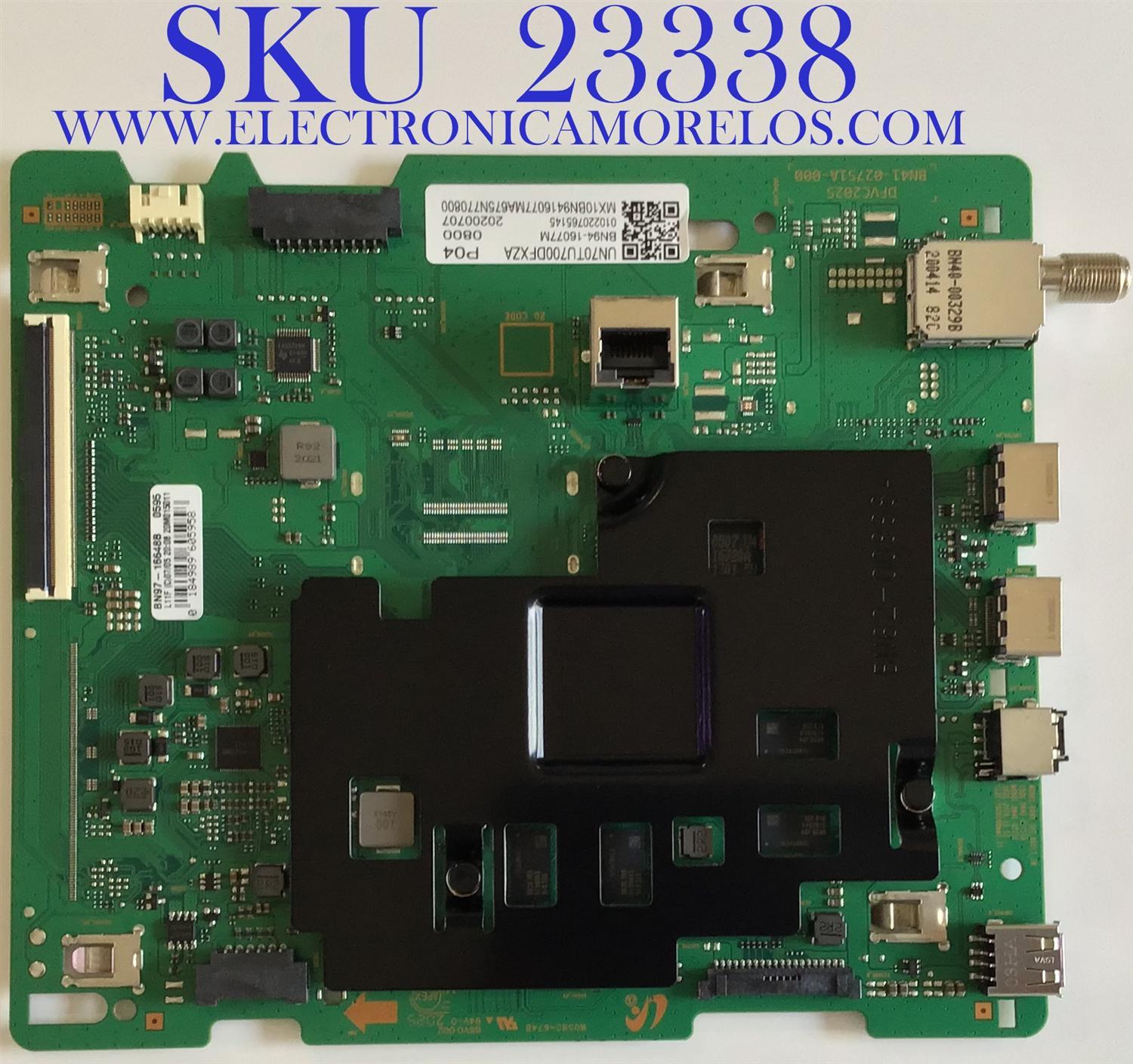 MAIN PARA TV SAMSUNG 4K·UHD·HDR SMART TV / BN94-16077M / BN41-02751A / BN97-16648B / BN9416077M / PANEL CY-BT070HGJV1H / MODELO UN70TU700D / UN70TU700DFXZA GB02