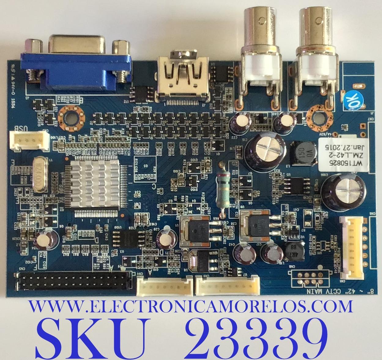 MAIN PARA MONITOR GANZ / WT150825 / MODELO ZM-L42-2