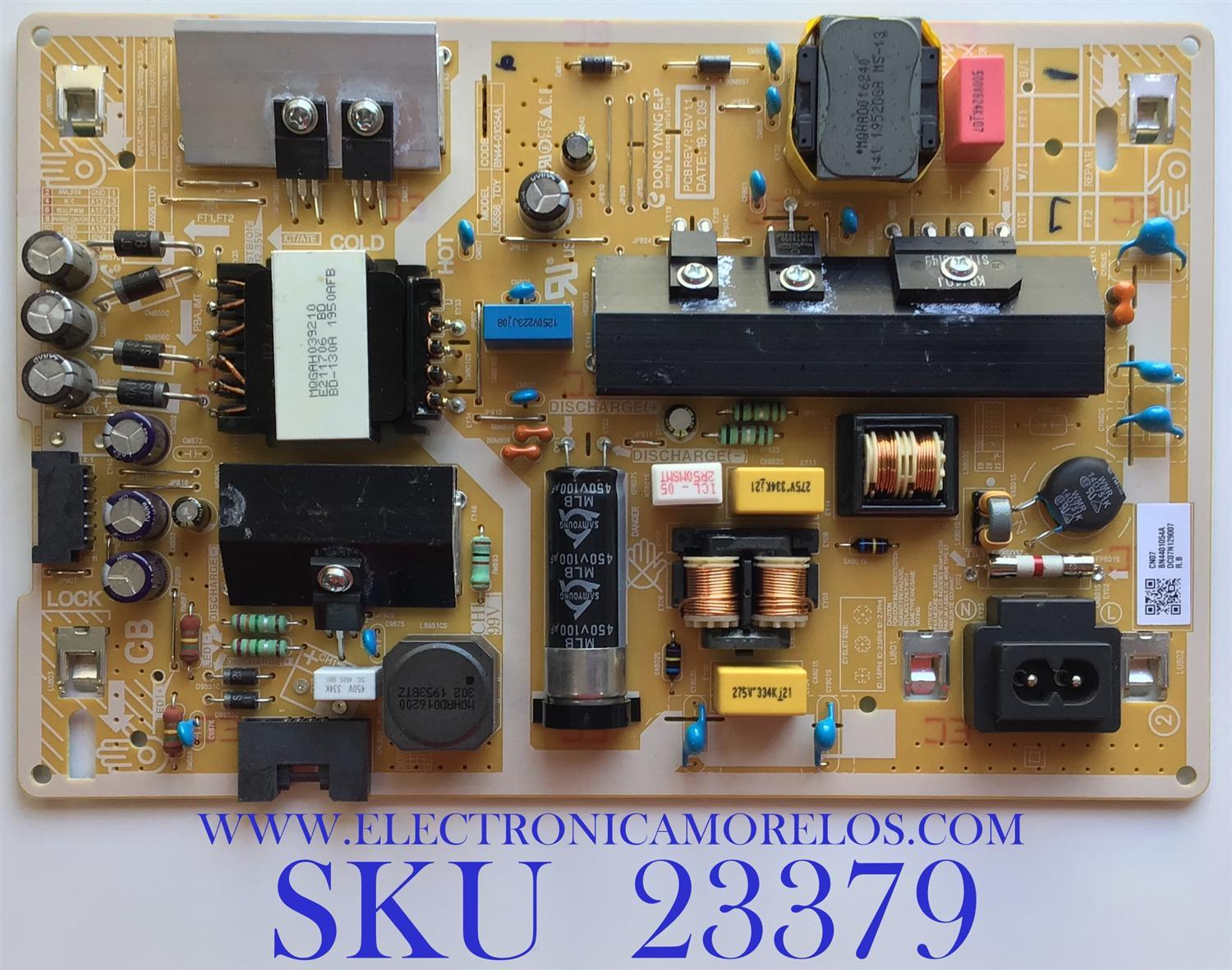 FUENTE PARA TV SAMSUNG / NUM DE PARTE BN44-01054A / L55S6_TDY / BN4401054A / MODELOS UN50TU8000 / UN55TU7000 / UN55TU8000 / UN55TU8200 / UN58TU7000 / UN50TU8000FXZA / UN55TU7000FXZA / UN55TU8000FXZA / UN55TU8200FX / UN58TU7000FXZA / UN55TU7000BXZA