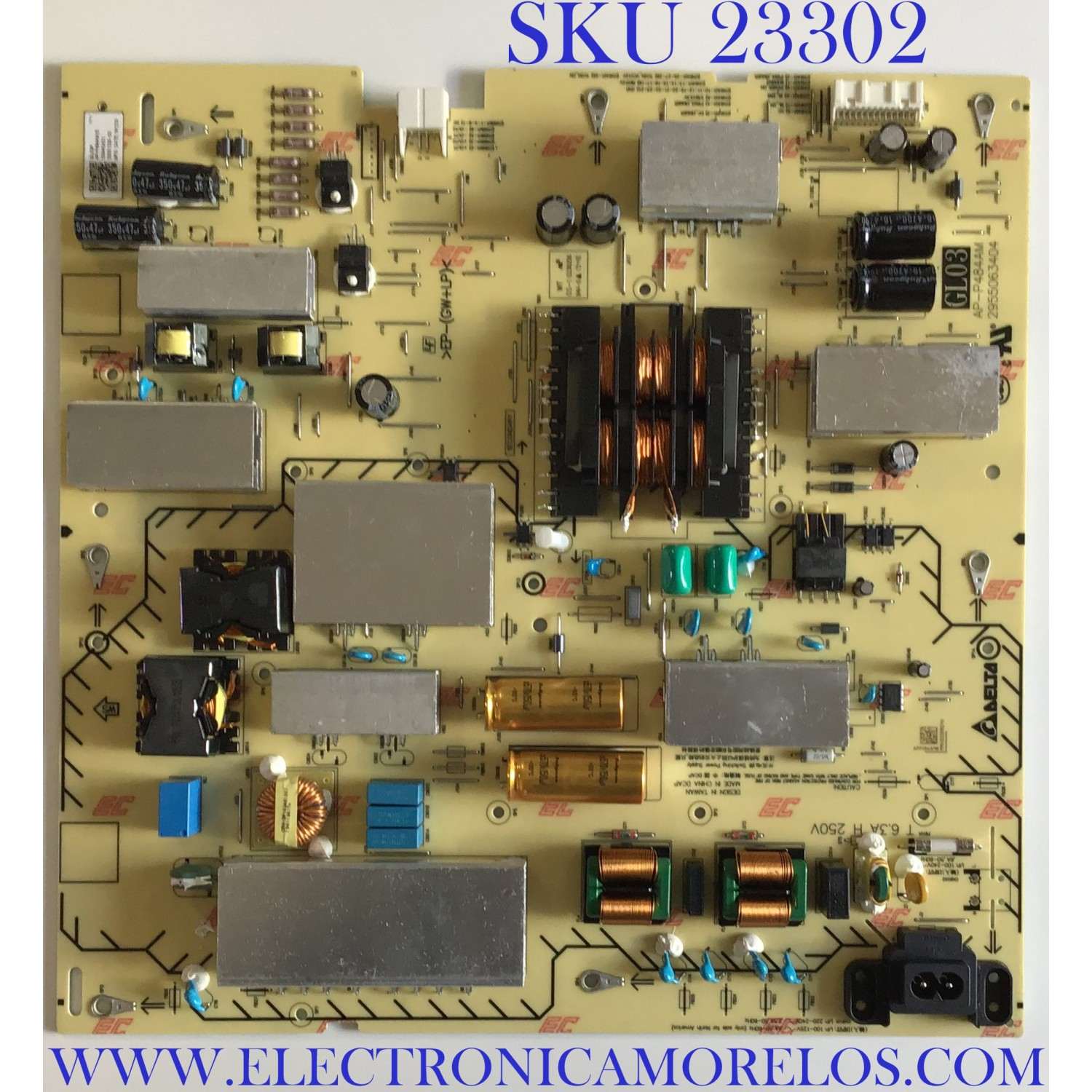 FUENTE DE PODER SONY SMART TV / NUMERO DE PARTE 1-004-424-21 / AP-P484AM / 100442421 / AP-P484AM B / 2955063404 / PANEL YSAF075CNG01 / MODELOS XBR-75X800H / XBR75X800H / XBR-75X800CH / XBR75X800CH / XBR-85X800H / XBR85X800H / XBR-85X800CH / XBR85X800CH