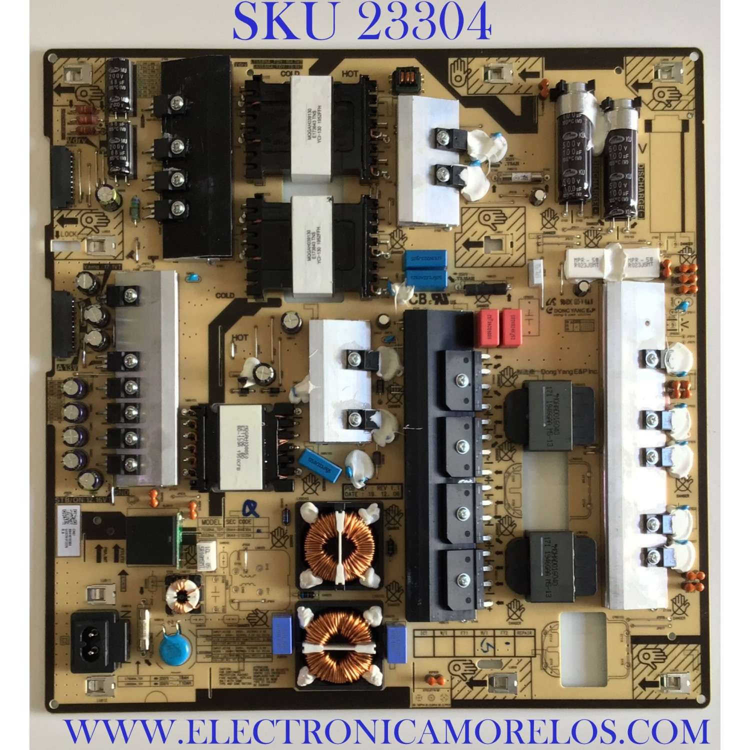 FUENTE DE PODER PARA TV SAMSUNG / NUMERO DE PARTE BN44-01038A / BN4401038A / L75S8NA_TDY / PANEL'S CY-TT075FMLV4H / CY-TT075FMEV2H / MODELOS QN75Q8D / QN75Q80 / QN75Q8DTAFXZA FC02 / QN75Q80TAFXZA FC04 / QN75Q80AAFXZA BA01 / QN75Q80BDFXZA BA01