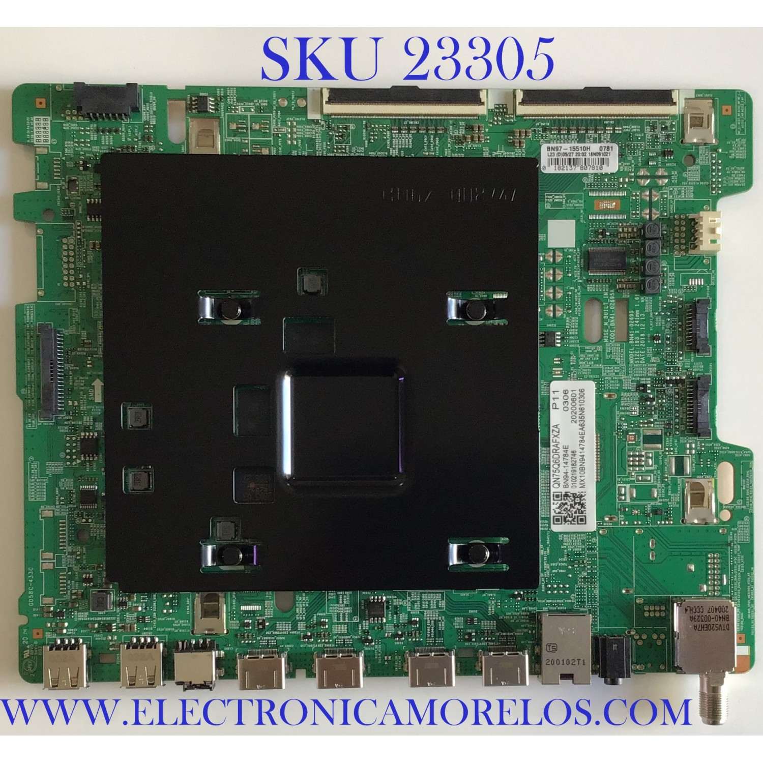 MAIN PARA SMART TV SAMSUNG  4K Ultra HD HDR QLED / BN94-14784E / BN41-02695A / BN97-15510H / PANEL CY-RR075FGHV1H / MODELO QN75Q6DRAFXZA CA03 / QN75Q60RAFXZA CA03 