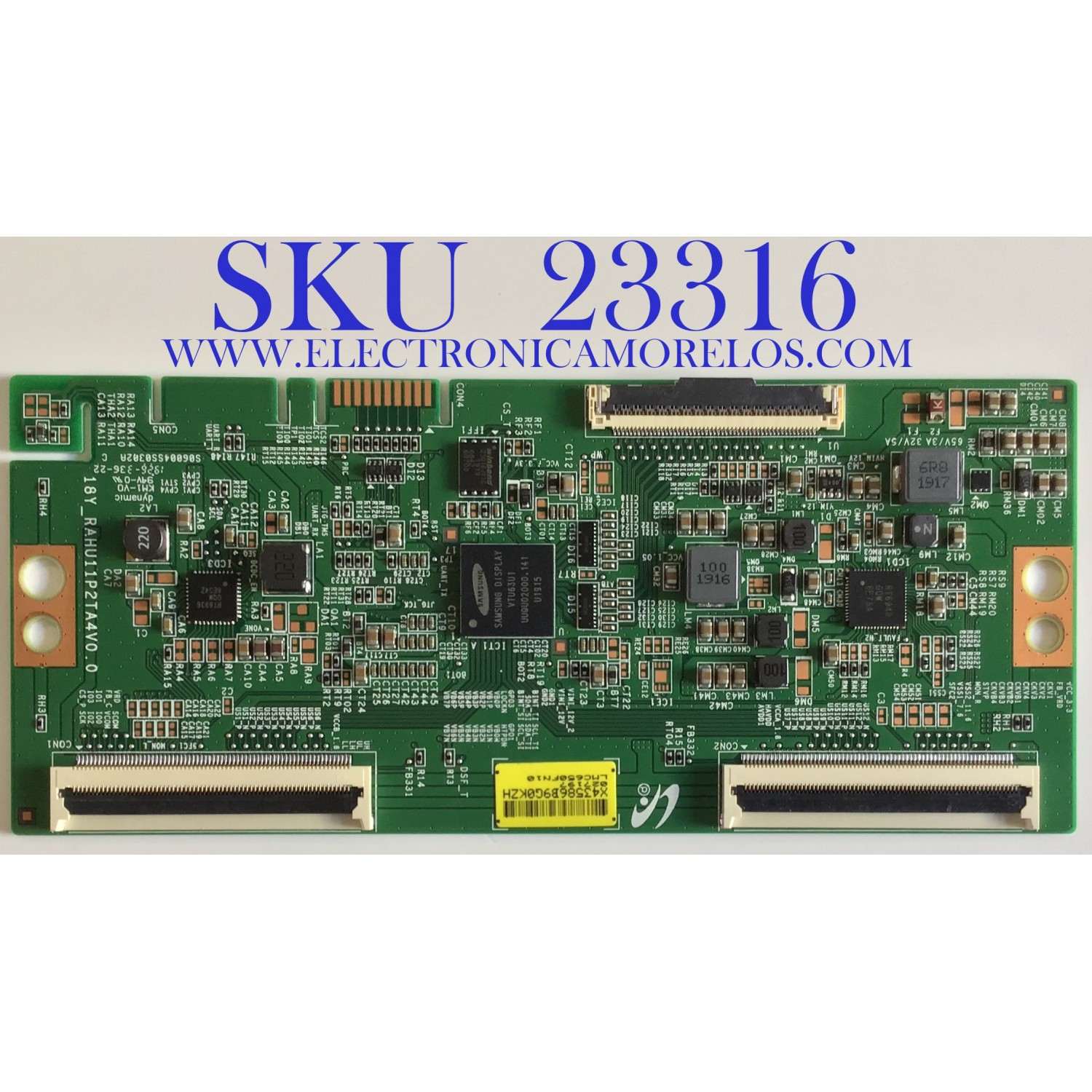 T-CON PARA TV TCL / NUMERO DE PARTE LJ94-43586B / 18Y_RAHU11P2TA4V0.0 / LMC650FN10 / 43586B / PANEL LVU650NDBL / MODELO 65R625 LBAA
