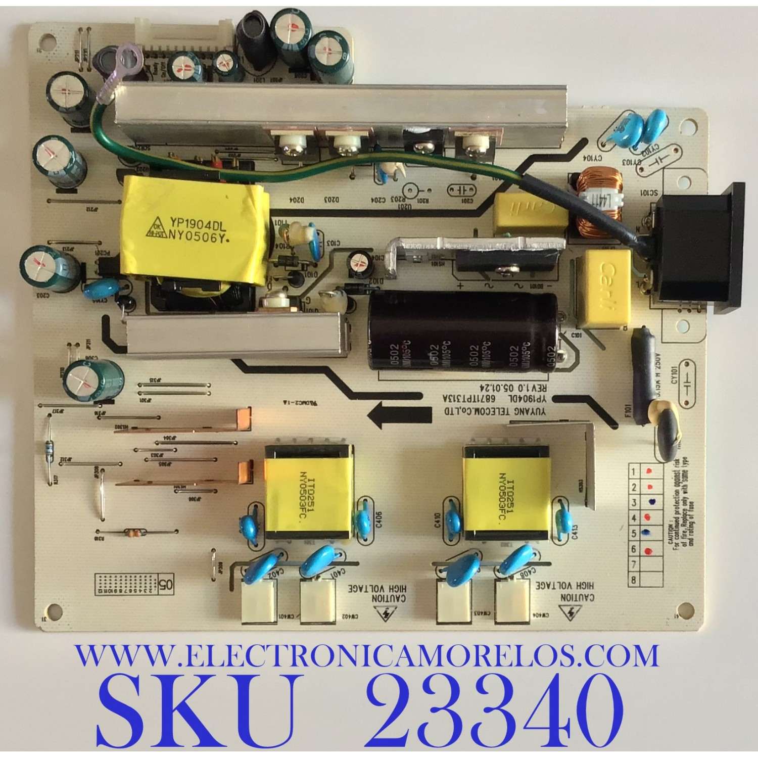 FUENTE DE PODER PARA MONITOR DELL / 6871TPT313A / PT5222C313A1101 / MODELO 1905FP