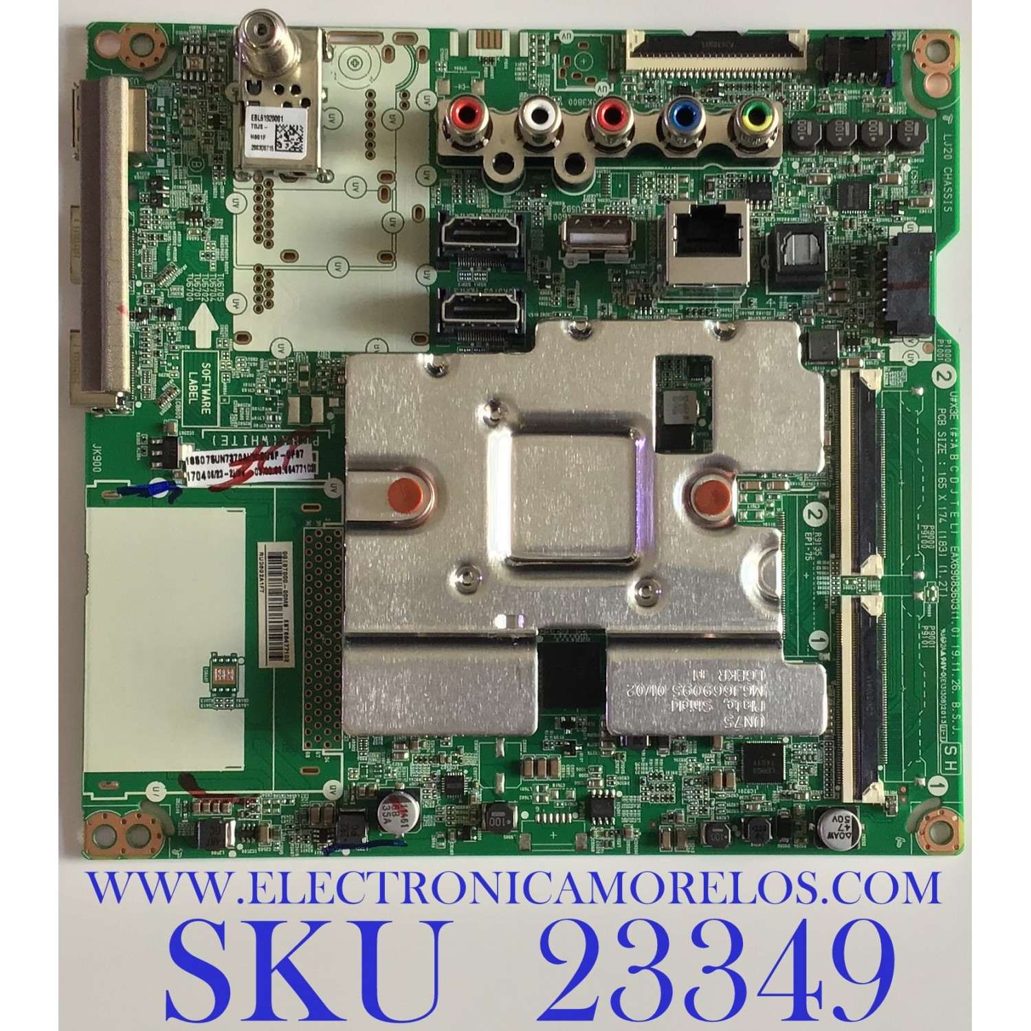 MAIN PARA TV LG 4K UHD HDR SMART TV / NUMERO DE PARTE EBT66477102 / EAX69083603 / EAX69083603(1.0) / PANEL NC750DQG-ABGR1 / MODELOS 75UN7370AUH / 75UN7370AUH.BUSFLKR / 75UN7370AUH.BUSFLOR