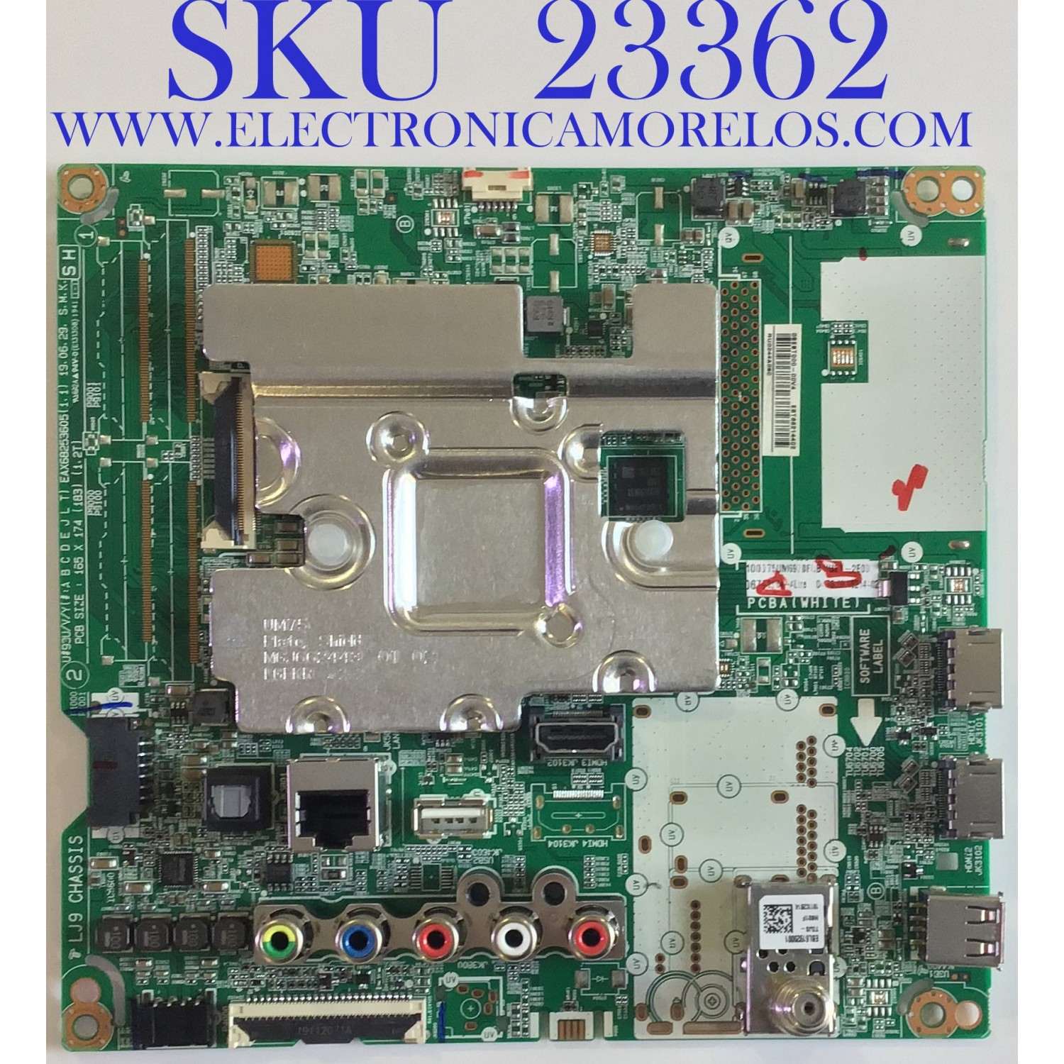 MAIN ORIGINAL PARA TV LG 4K UHD HDR SMART TV  / NUMERO DE PARTE EBT66214402 / EAX68253605 / EAX68253605(1.1) / 66214402 / PANEL NC750DQE-AAGR3 / DISPLAY LC750DQY (SL)(M1) / MODELO 75UM6970PUB / 75UM6970PUB.BUSYLOR