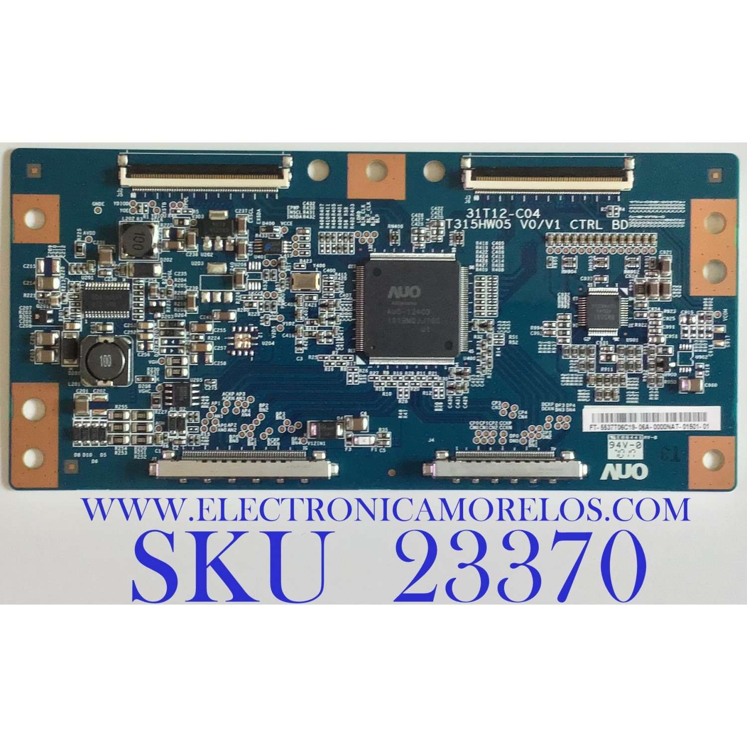T-CON PARA TV PROSCAN / 55.37T06.C19 / 31T12-C04 / 5537T06C19 / T315HW05 V0/V1 / PANEL T370HW04 V.1 / MODELO PLED3792A