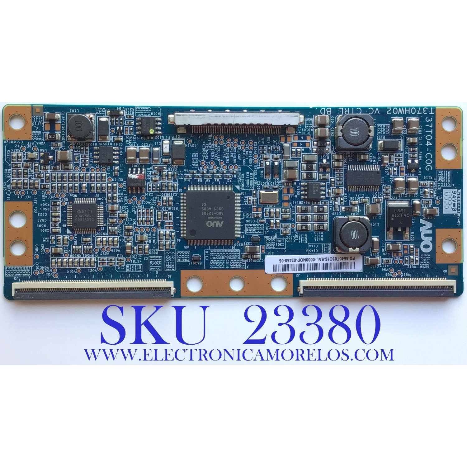T-CON PARA TV SAMSUNG / 55.40T03.C16 / 37T04-C0G / T370HW02 VC / 5540T03C16 / PANEL T400HW02 V.3 / MODELO LN40B550K1FUZA