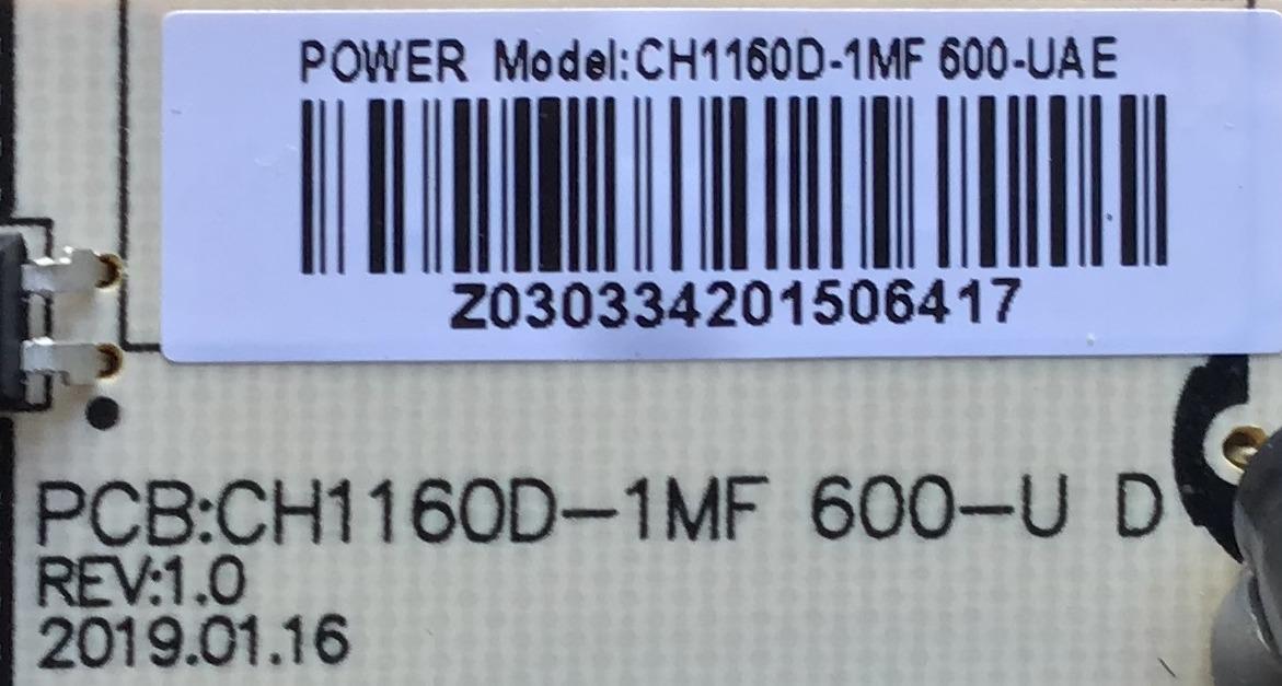 FUENTE DE PODER PARA TV ONN / NUMERO DE PARTE CH1160D-1MF 600-U D / 600-UAE / MODELOS WD50FB1200 / WR50UX4019 / WR58UX4019 / 100005396 / 100012585 / 100018971 / E4AA50R / (NOTA IMPORTANTE:CHECAR QUE EL PANEL Y MODELO QUE CORRESPONDA CON SU TELEVISION) - Imagen 2