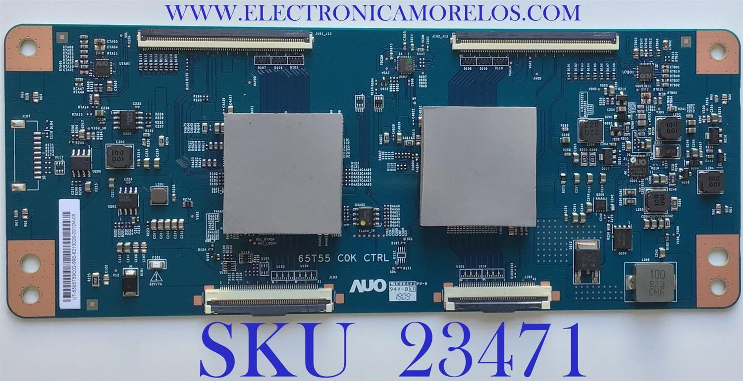 T-CON PARA TV TCL / NUMERO DE PARTE 5565T59C02 / 55.65T59.C02 / 65T55-C0K / 65T55 C0K / PANEL LVU650NDBL AD9W00 / MODELO 65Q825