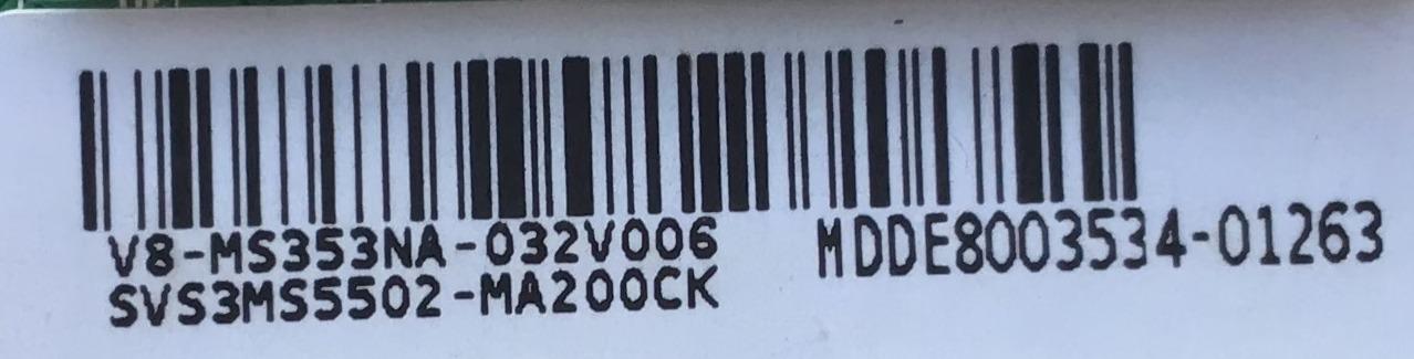 MAIN FUENTE (COMBO) PARA TV DAEWOO / NUMERO DE PARTE SVS3MS5502-MA200CK / TP.MS3663.PA581 / 3MS663Q0 / V8-MS353NA-032V006 / MDDE8003534 / MODELO DAEWOO L22V4600TN / ES UTILIZADA EN DIFERENTES MARCAS Y MODELOS / ENTRAR A DESCRIPCIÓN DEL PRODUCTO - Imagen 3