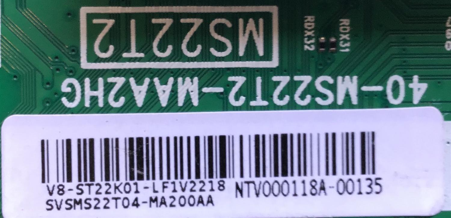 MAIN PARA TV TCL / SVSMS22T04-MA200AA / 40-MS22T2-MAA2HG / V8-ST22K01-LF1V2218 / MS22T2 / MODELO 43S425 / ESTA TARJETA ES CHINA Y ES UTILIZADA EN DIFERENTES MARCAS Y MODELOS / ENTRAR A DESCRIPCIÓN DEL PRODUCTO - Imagen 2