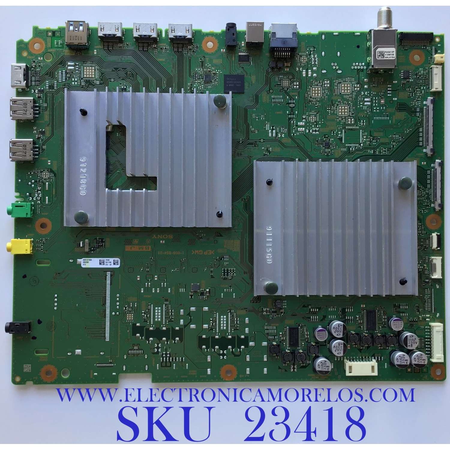 MAIN ORIGINAL PARA TV SONY OLED BRAVIA 4K·UHD·HDR ((ANDROID TV))  / A5014158A 154 / A-5014-158-A / 1-006-894-21 / 1-006-894-21 / PANEL YDAS065UNG01 / MODELO XBR-65A8H / XBR65A8H