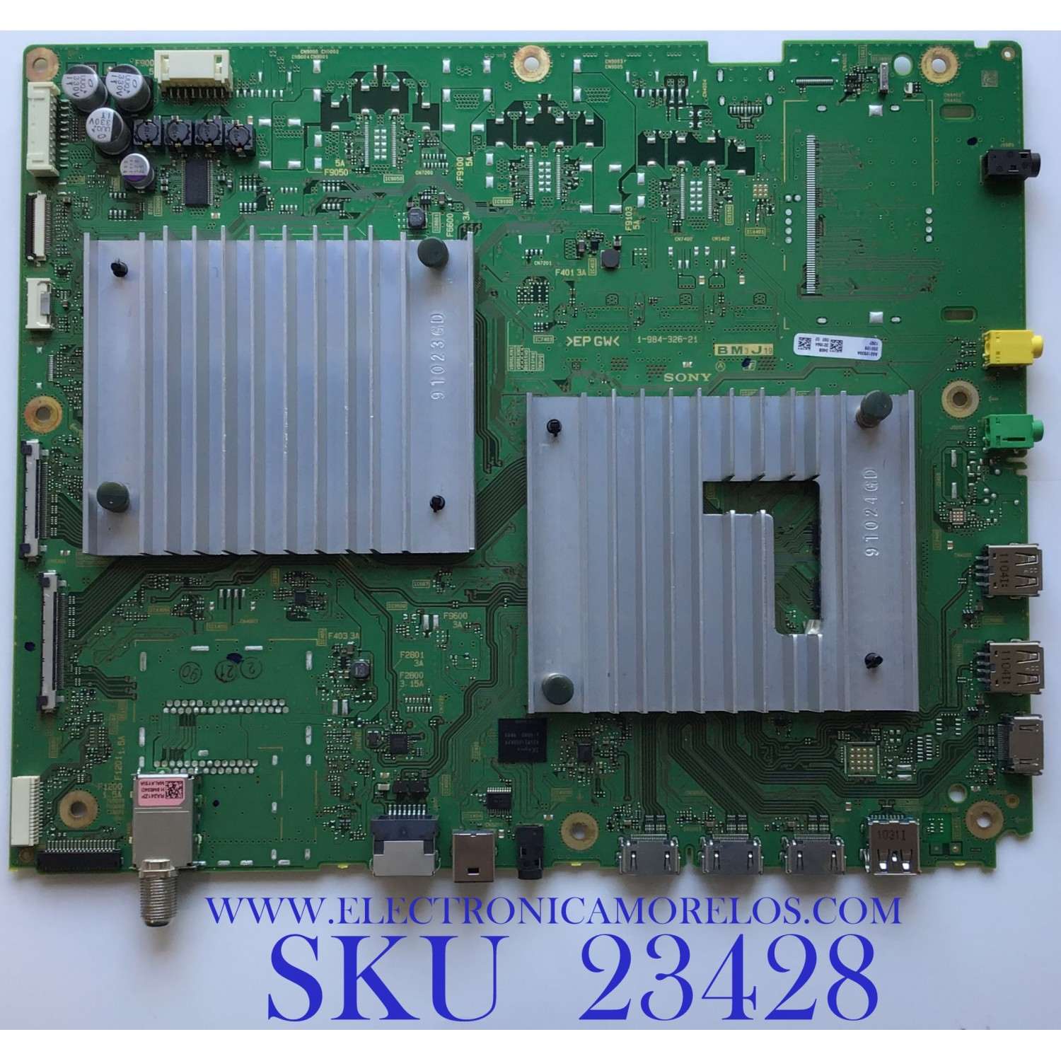 MAIN PARA SMART TV SONY 4K ULTRA HD CON HDR RESOLUCION (3840 x 2160) / A-5012-839-A / 1-984-326-21 / A5012839A / DISPLAY 5585T10S07 / PANEL YD9S085DTU01 / MODELO XBR-85X950H
