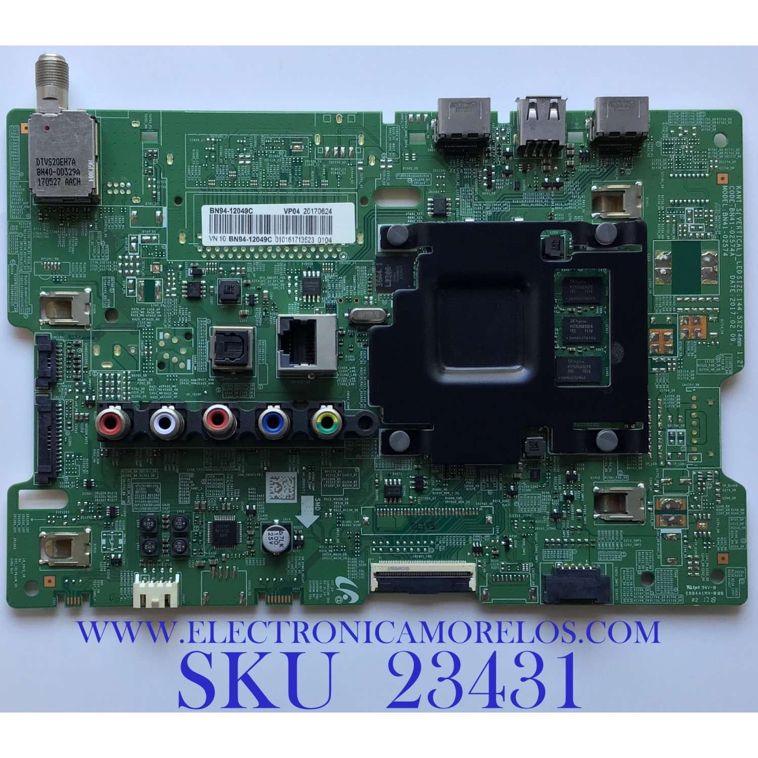 MAIN PARA TV SAMSUNG / BN94-12049C / BN41-02574A / PANEL CY-JM043BGEV1H / MODELO UN43M5300AFXZA BA01