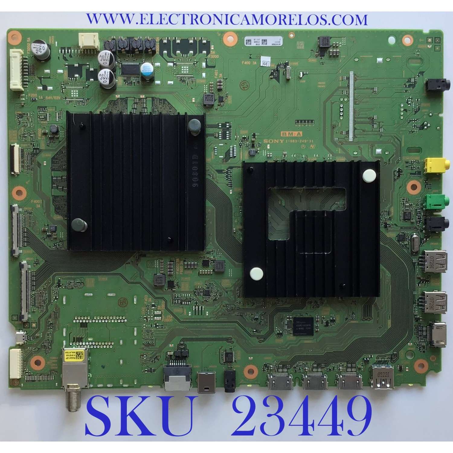 MAIN PARA SMART TV SONY 4K Ultra HD / A-2197-252-A / 1-983-249-31 / A2197252A / PANEL YD8S005DND01B / MODELO XBR-49X900F