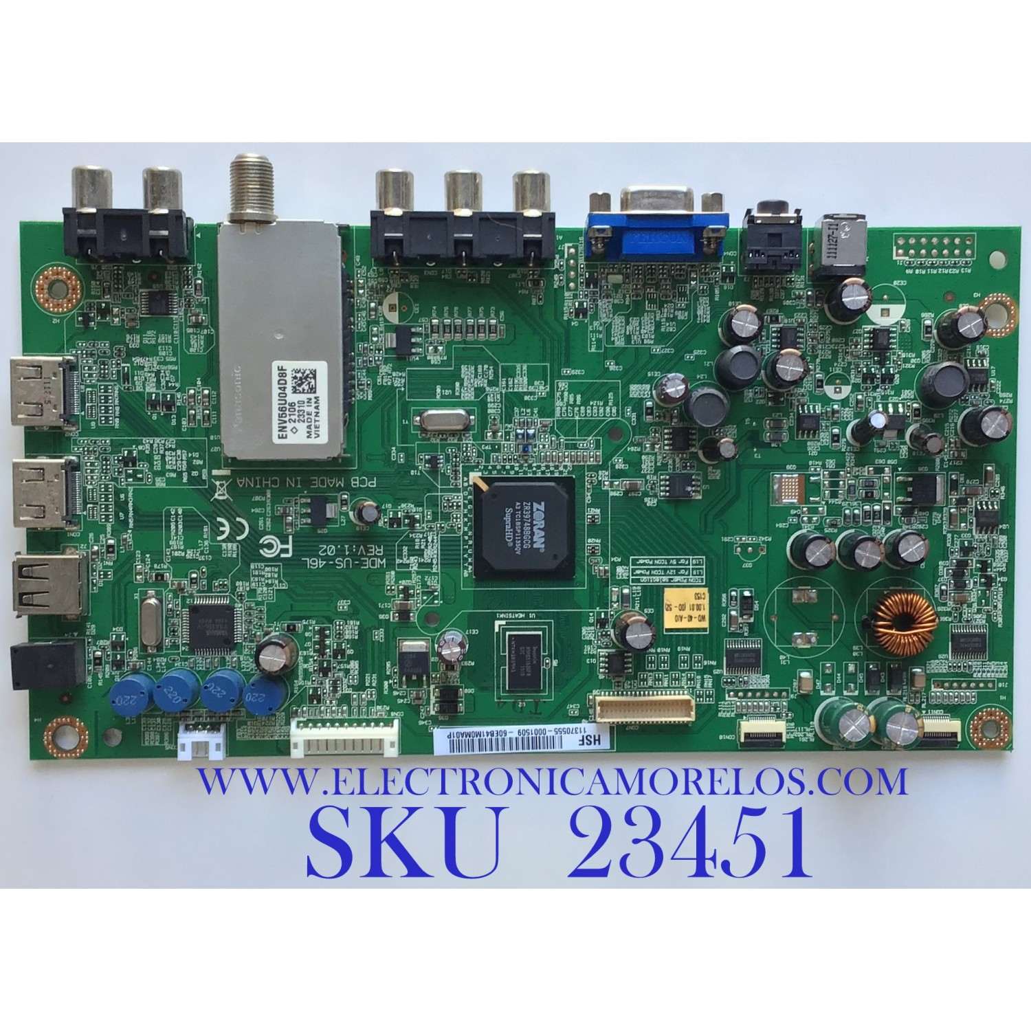 MAIN PARA TV WESTINGHOUSE / 60EB41M0MA01P / WDE-US-46L / PANEL LK400D3HA14 / MODELO UW40TC1W