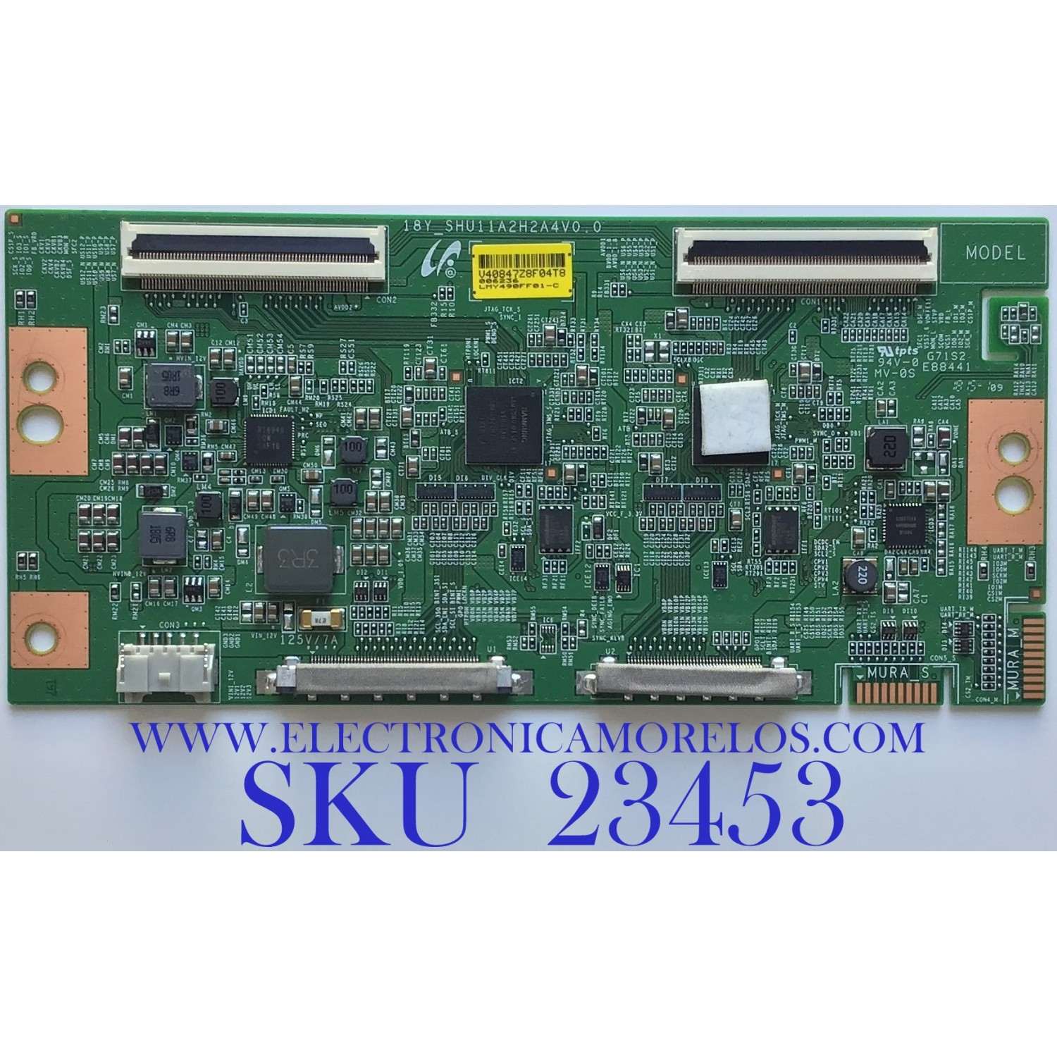 T-CON PARA TV SONY / 1-897-229-11 / 18Y_SHU11A2H2A4V0.0 / 40847Z / SUSTITUTAS 40846H / 40846J / 40846K / 40847Z / 40846M / PANEL YD8S005DND01B / MODELO XBR-49X900F