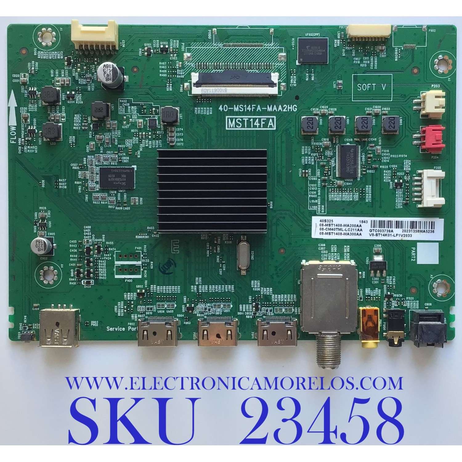 MAIN PARA SMART TV TCL FHD ROKU SMART TV / 08-MST1408-MA200AA / 40-MS14FA-MAA2HG / 08-CM40TML-LC211AA / PANEL LVF395NDEL MD9W06 / MODELOS 40S325LACA / 40S305LBCA / 40S325 / 40S325LAAA / 40S325TAAA / 40S325TACA / 40S325TABA / 40S325MACA