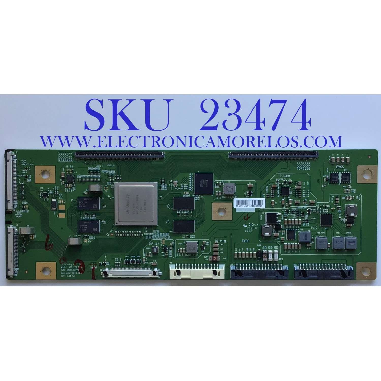 T-CON PARA TV SONY / 6871L-6021A / 6870C-0822A / 6021A / PANEL LE770AQP(AM)(A1) / MODELO XBR-77A9G