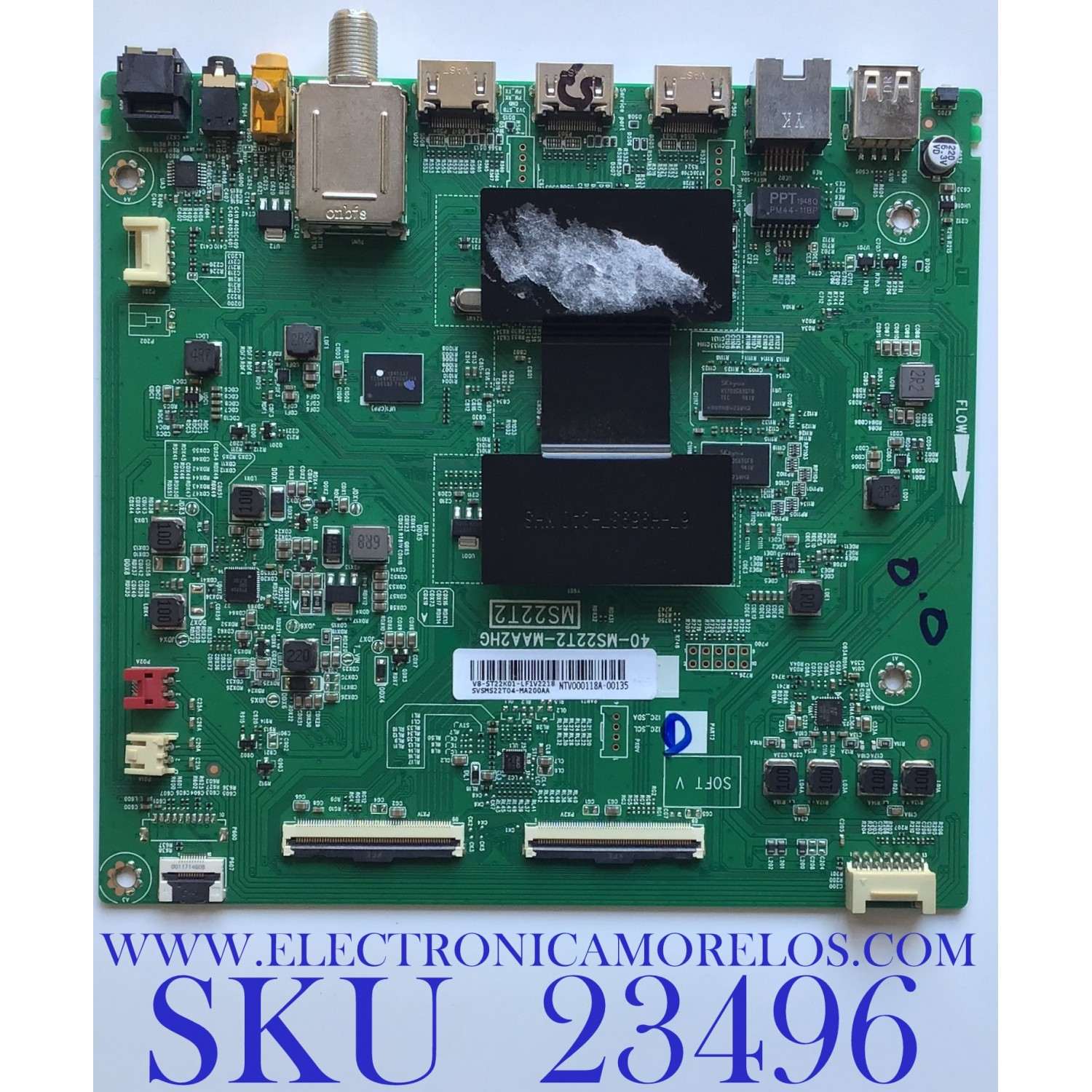MAIN PARA TV TCL / SVSMS22T04-MA200AA / 40-MS22T2-MAA2HG / V8-ST22K01-LF1V2218 / MS22T2 / MODELO 43S425 / ESTA TARJETA ES CHINA Y ES UTILIZADA EN DIFERENTES MARCAS Y MODELOS / ENTRAR A DESCRIPCIÓN DEL PRODUCTO