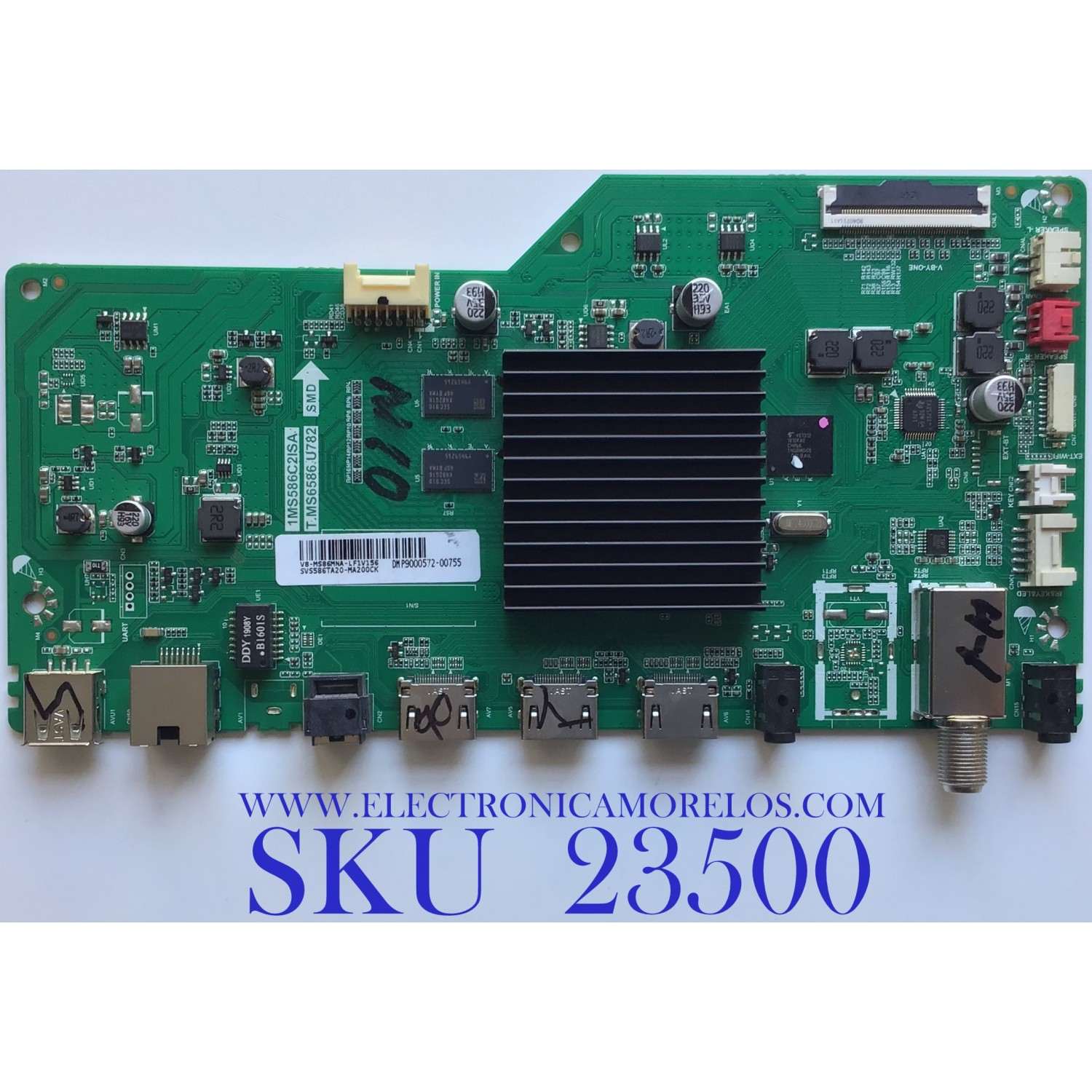 MAIN  PARA TV PIONEER / SVS586TA20-MA200CK / T.MS6586.U782 / V8-MS86MNA-LF1V156 / 1MS586C2ISA / ESTA TARJETA ES CHINA Y ES UTILIZADA EN DIFERENTES MARCAS Y MODELOS / ENTRAR A DESCRIPCIÓN DEL PRODUCTO