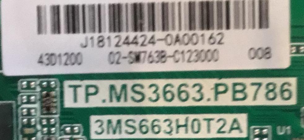 MAIN FUENTE PARA TV HKPRO / J18124424 / TP.MS3663.PB786 / 02-SM763B-C123000 / 3MS663H0T2A / ESTA TARJETA ES CHINA Y ES UTILIZADA EN DIFERENTES MARCAS Y MODELOS / ENTRAR A DESCRIPCIÓN DEL PRODUCTO - Imagen 2