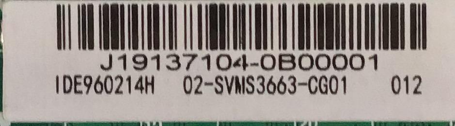 MAIN FUENTE PARA TV MASTERTECH / 02-SVMS3663-CG01 / J19137104 / TP.MS3663.PA581 / 3MS663Q0 / 02-SVMS3663-CG01 / ESTA TARJETA ES CHINA Y ES UTILIZADA EN DIFERENTES MARCAS Y MODELOS / ENTRAR A DESCRIPCIÓN DEL PRODUCTO - Imagen 2