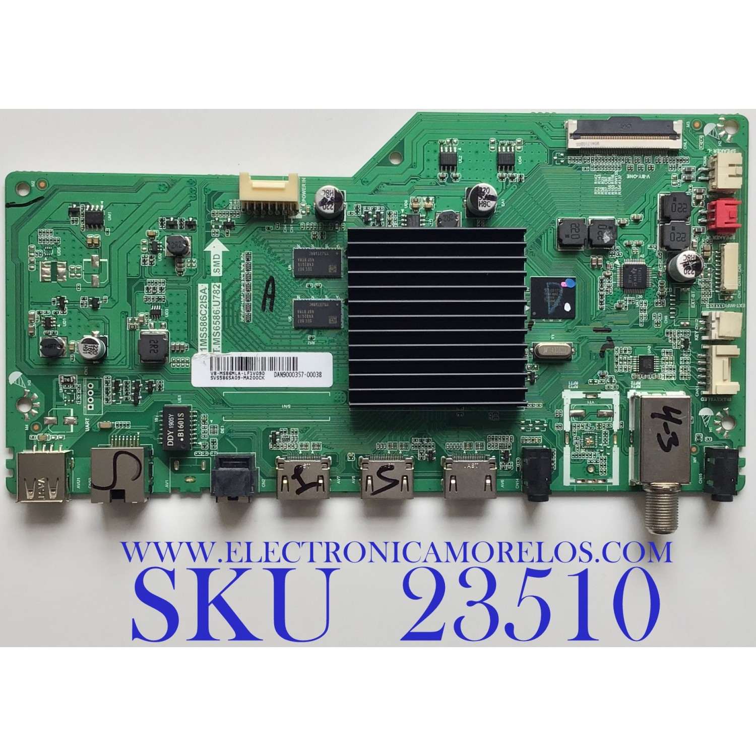 MAIN PARA TV PIONEER / SVS586SA09-MA200CK / T.MS6586.U782 / V8-MS86MLA-LF1V090 / 1MS586C2ISA / MODELO 55''/ 50'' / ESTA TARJETA ES CHINA Y ES UTILIZADA EN DIFERENTES MARCAS Y MODELOS / ENTRAR A DESCRIPCIÓN DEL PRODUCTO