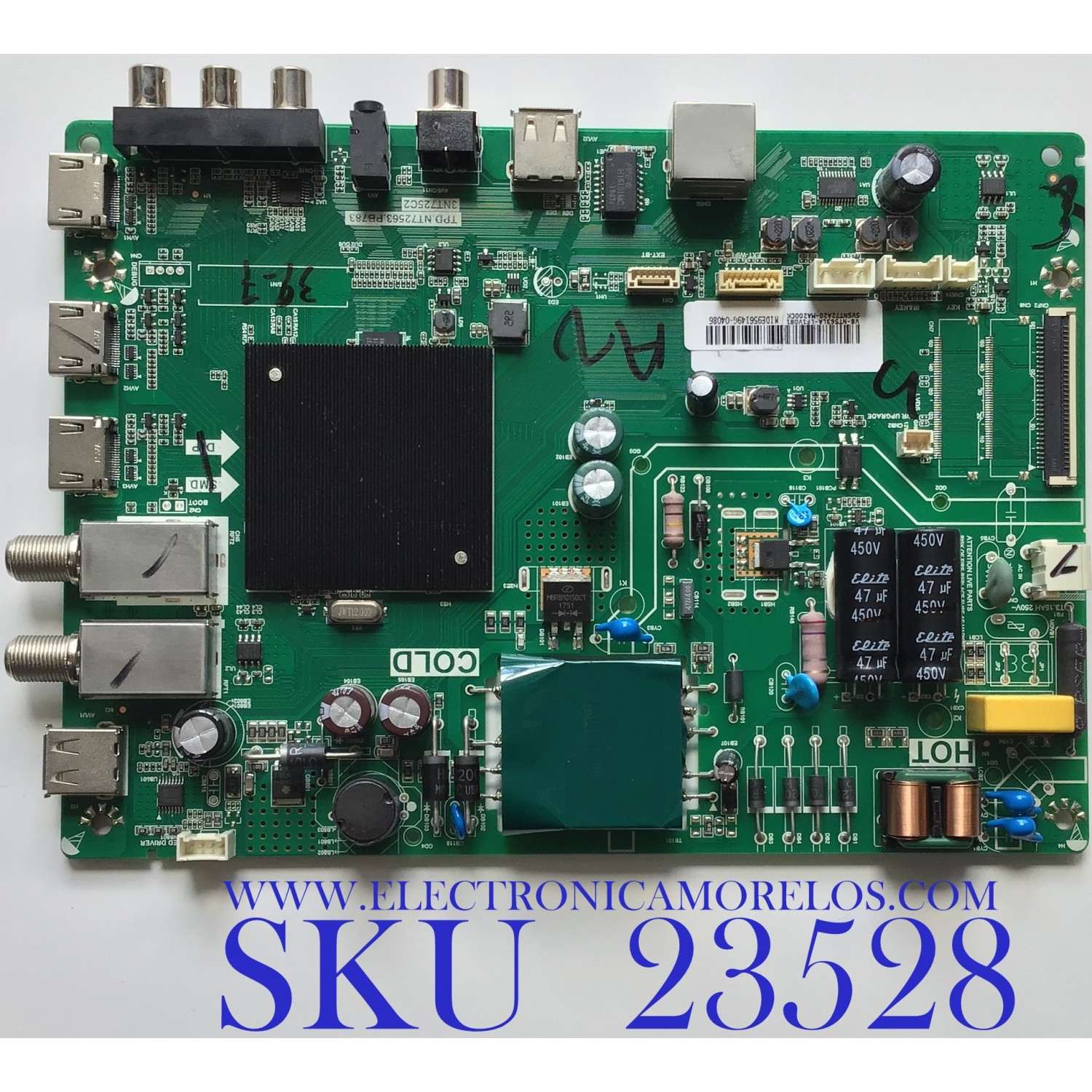  MAIN FUENTE PARA TV PIONEER / SVSNT2A20-MA200CK / TPD.NT72563.PB783 / V8-NT563LA-LF1V081 / 3NT725C2 / ESTA TARJETA ES CHINA Y ES UTILIZADA EN DIFERENTES MARCAS Y MODELOS / ENTRAR A DESCRIPCIÓN DEL PRODUCTO