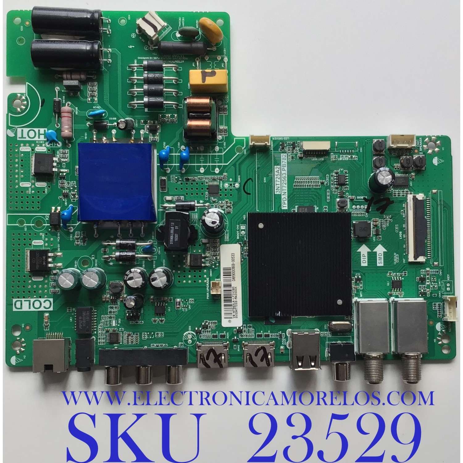 MAIN PARA TV PIONEER / SVS3NT7203-MA200CK / TPD.NT72563.PB782 / V8-NT563LA-LF1V260 / 3NT725A2 / ESTA TARJETA ES CHINA Y ES UTILIZADA EN DIFERENTES MARCAS Y MODELOS / ENTRAR A DESCRIPCIÓN DEL PRODUCTO