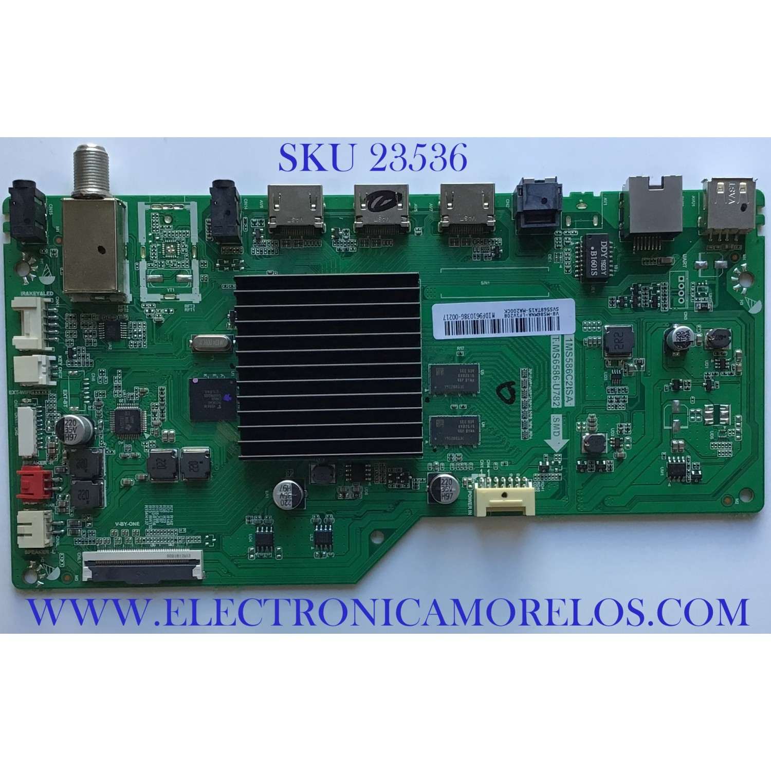MAIN PARA TV PIONEER / SVS568TA15-MA200CK / T.MS6586.U782 / V8-MS86MNA-LF1V208 / 1MS586C2ISA / MODELO 50''  Y  55'' / ESTA TARJETA ES CHINA Y ES UTILIZADA EN DIFERENTES MARCAS Y MODELOS / ENTRAR A DESCRIPCIÓN DEL PRODUCTO