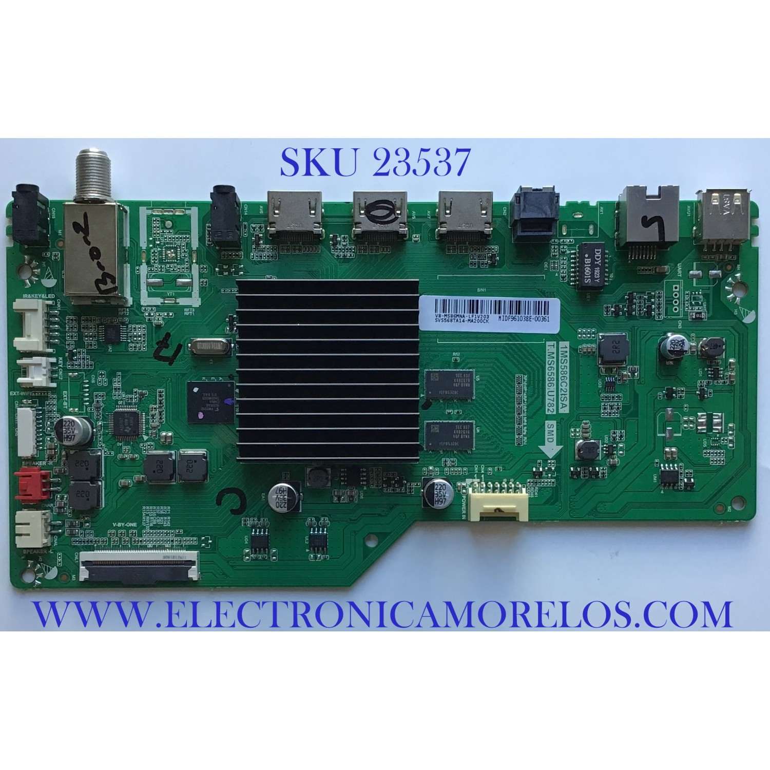 MAIN PARA TV PIONEER / SVS568TA14-MA200CK / T.MS6586.U782 / V8-MS86MNA-LF1V203 / 1MS586C2ISA / MODELO 55''/ 50'' /ESTA TARJETA ES CHINA Y ES UTILIZADA EN DIFERENTES MARCAS Y MODELOS / ENTRAR A DESCRIPCIÓN DEL PRODUCTO
