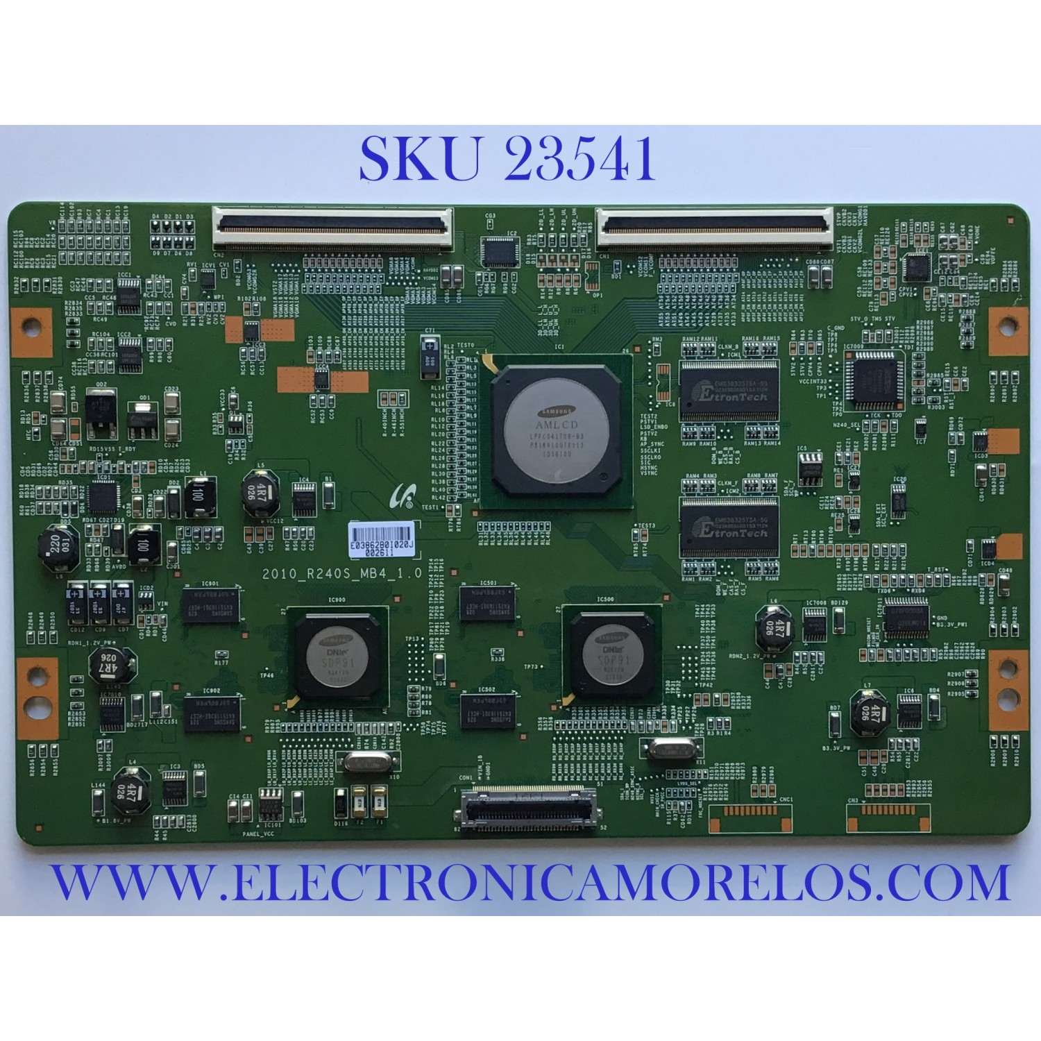 T-CON PARA TV SAMSUNG / LJ94-03862B / 2010_R240S_MB4_1.0 / 03862B / PANEL LFT550HQ03-A07 / MODELO UN55C8000XFXZA SQ01 / UN55C8000XFXZA AQ01