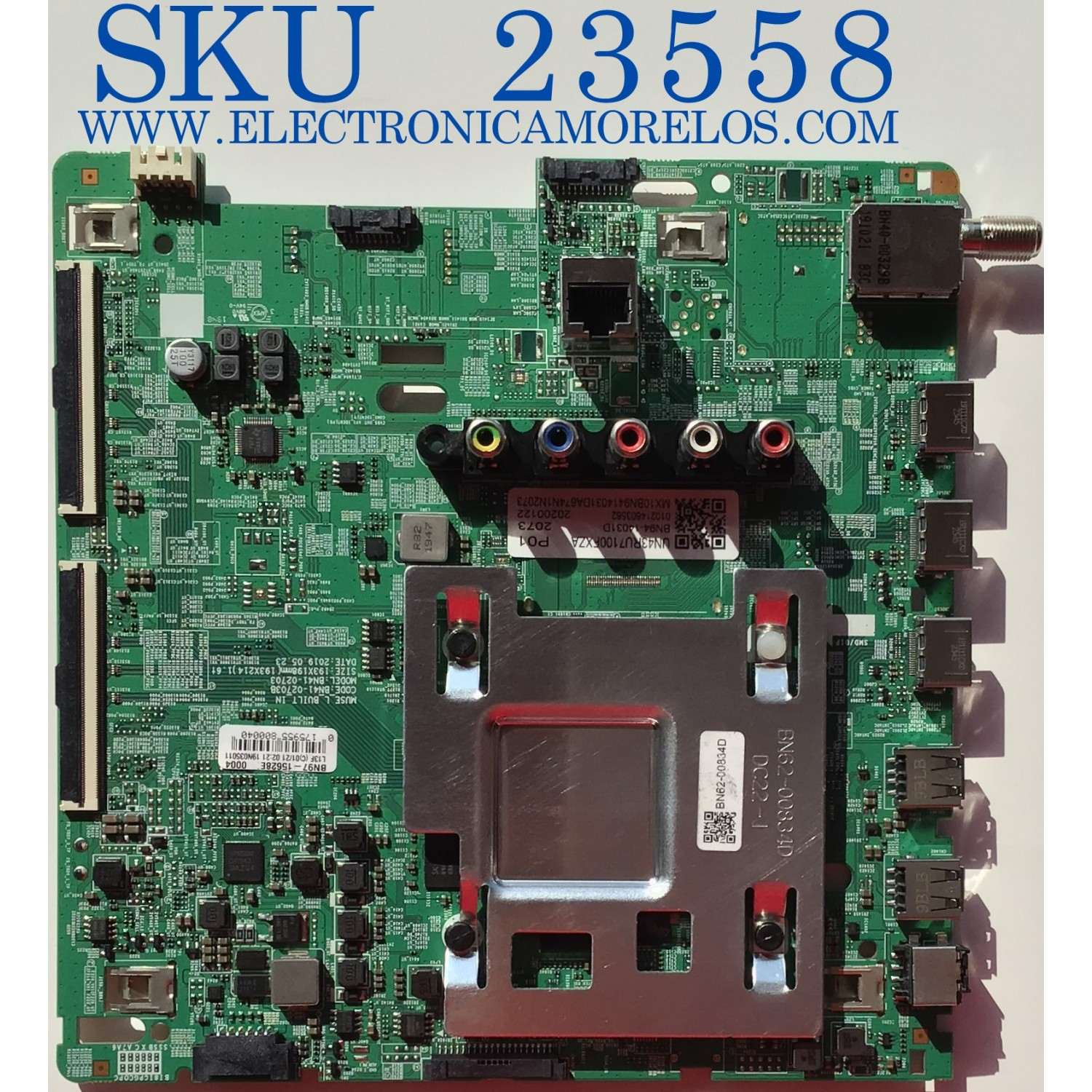 MAIN  PARA TV SAMSUNG / BN94-14031D / BN41-02703B / BN97-15628E / PANEL CY-NN043HGEVMH / MODELO UN43RU7100FXZA BC19 