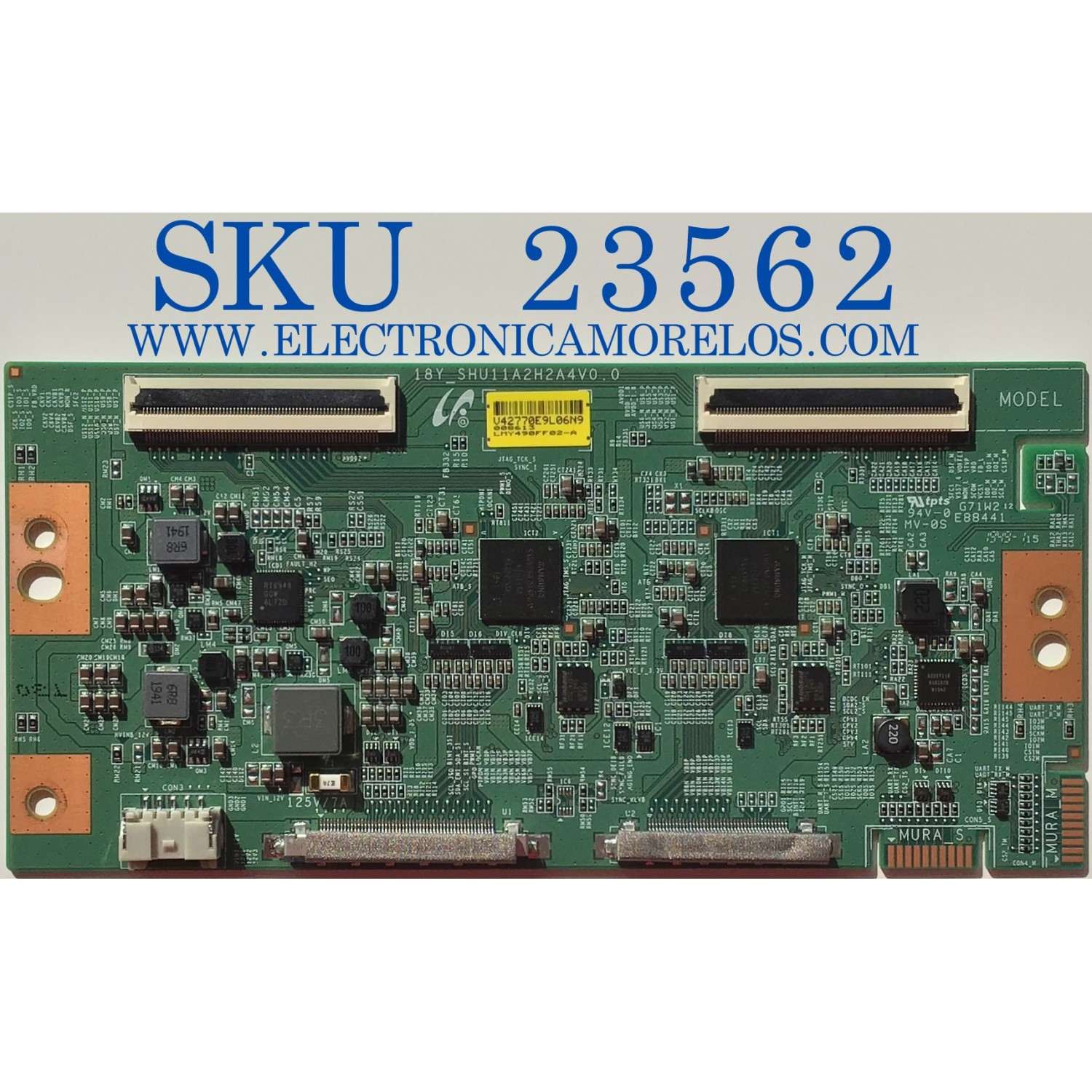 T-CON PARA TV SONY BRAVIA / NUMERO DE PARTE LJ94-42770E / 18Y_SHU11A2H2A4V0.0 / 1-001-714-11 / 42770E / LMY490FF02-A / PANEL YD9S049DND01 / DISPLAY LSY490FF02-A01 / MODELO XBR-49X950H / XBR49X950H