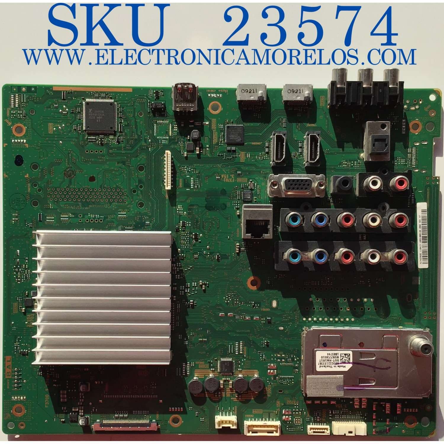 MAIN PARA TV SONY / A-1763-462-B / 1-881-636-62 / A1743793C / PANEL LTY550HJ02 / MODELO KDL-55EX710