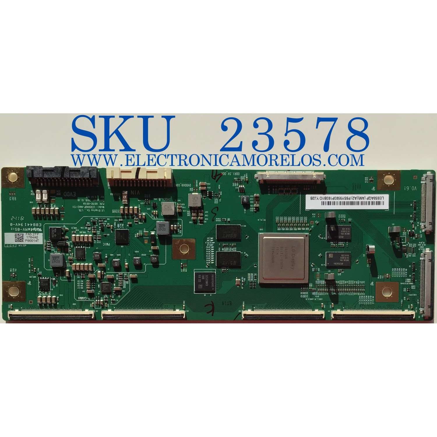 T-CON PARA TV SONY / 6871L-1764A / 6870C-0816A / 1764A / PANEL LE650AQP(AM)(A2) / MODELO XBR-65A8G