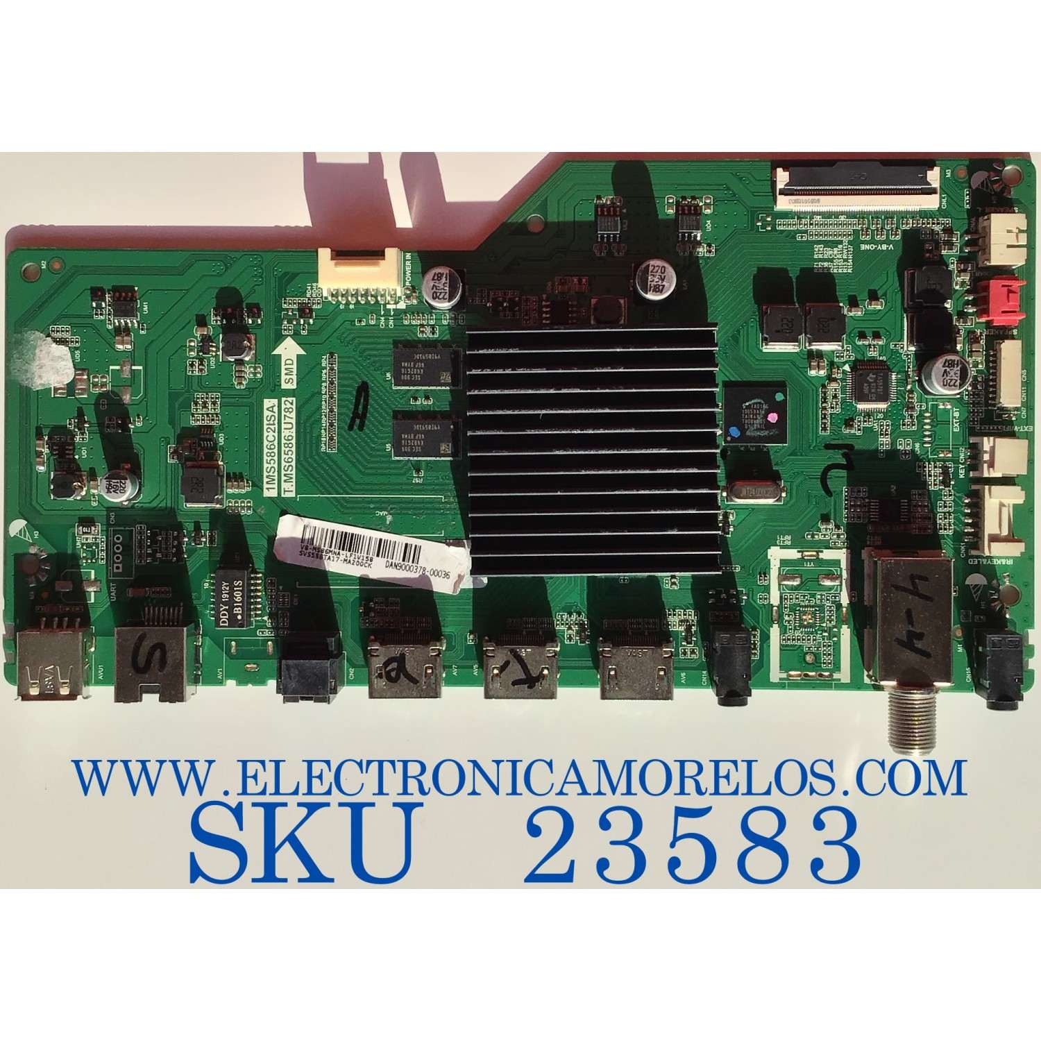 MAIN PARA TV PIONEER / SVS586TA17-MA200CK / T.MS6586.U782 / 1MS586C2ISA / V8-MS86MNA-LF1V158 / MODELO 55''/ 50'' / ESTA TARJETA ES CHINA Y ES UTILIZADA EN DIFERENTES MARCAS Y MODELOS / ENTRAR A DESCRIPCIÓN DEL PRODUCTO