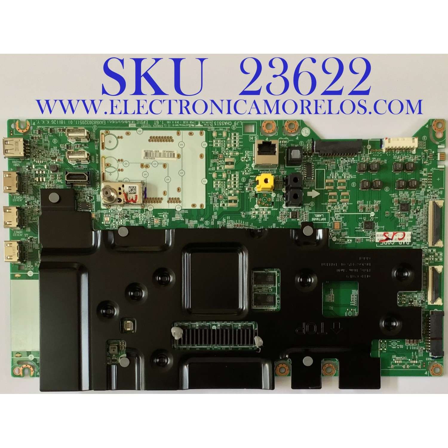 MAIN PARA LG OLED SMART TV ULTRA HD 4K CON HDR RESOLUCION (3840 x 2160) / NUMERO DE PARTE EBT66085501 / EAX68303205(1.0) / EAX68303205 / PANEL LE770AQD (AL)(A1) / MODELO OLED77C9PUA / OLED77C9PUB / OLED77C9PUA.BUSWLJR / OLED77C9PUB.BUSYLJR