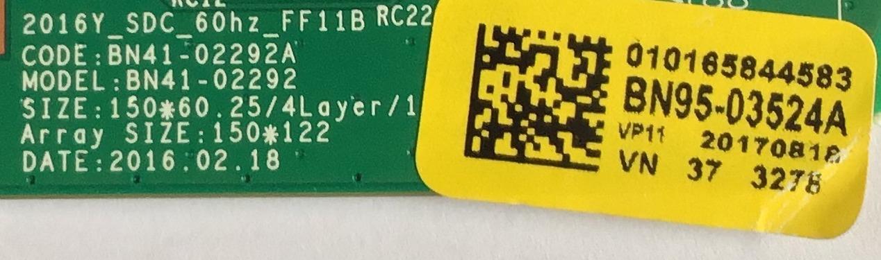 T-CON PARA TV SAMSUNG / BN95-03524A / BN41-02292A / PANEL CY-GJ032BGLVHH / MODELO UN32J5500AFXZA FB45 - Imagen 2