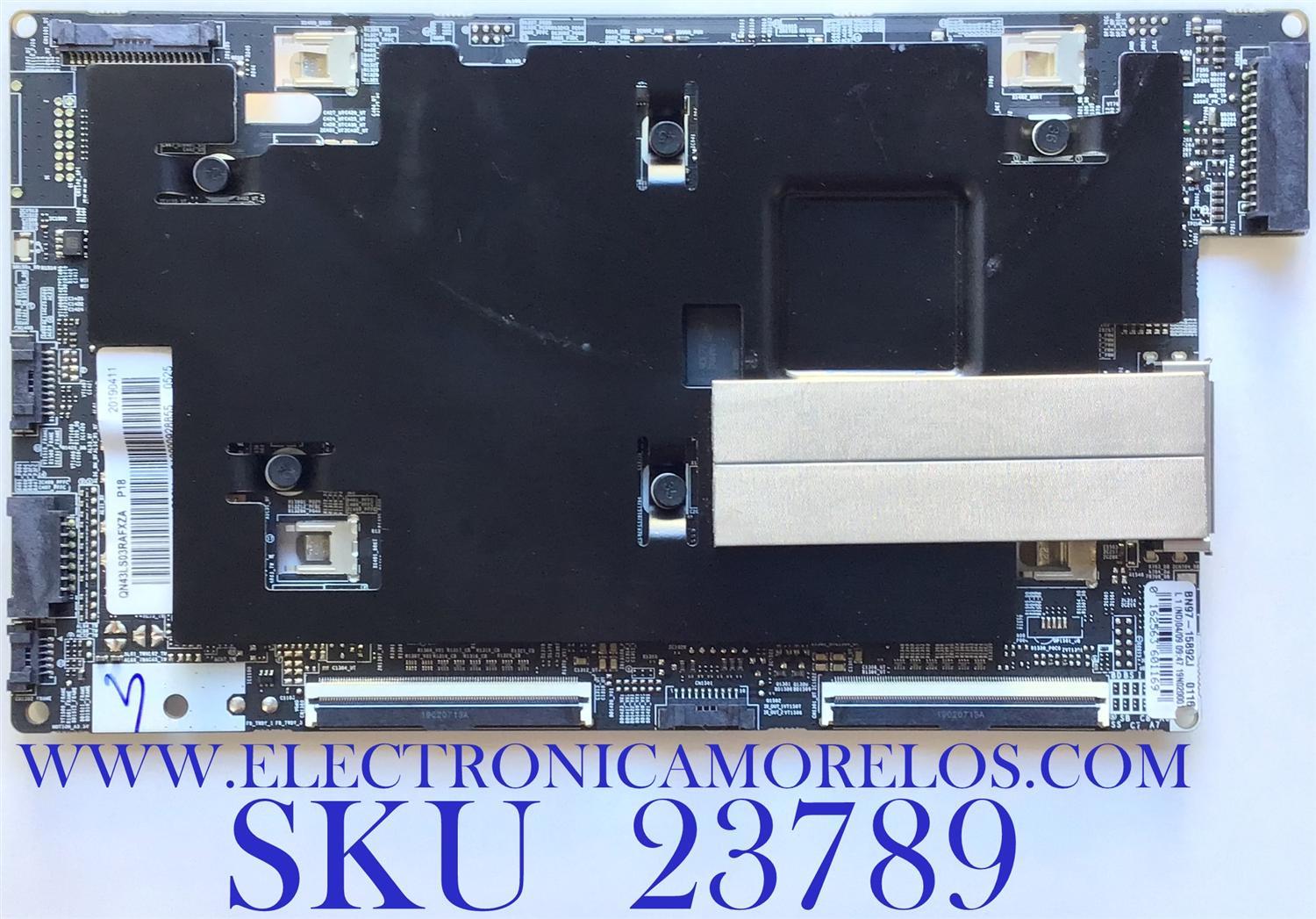 MAIN PARA SMART TV SAMSUNG QLED 4K UHD CON HDR RESOLUCION (3.840 x 2.160) / NUMERO DE PARTE BN94-14506H / BN41-02697A / BN97-15892J / PANEL CY-QR043HGEV1H / MODELO QN43LS03RAFXZA