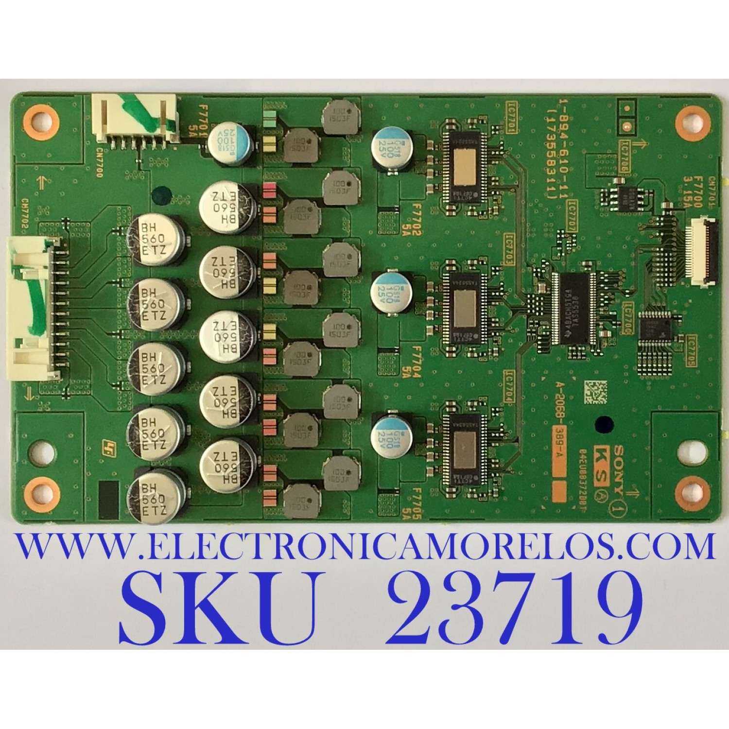 TARJETA INTERFACE PARA TV SONY 4K UHD SMART TV / NUMERO DE PARTE A-2068-389-A / 1-894-610-11 / 173558311 / PANEL YD5S750DTN01 / MODELO XBR-75X940C /  XBR75X940C