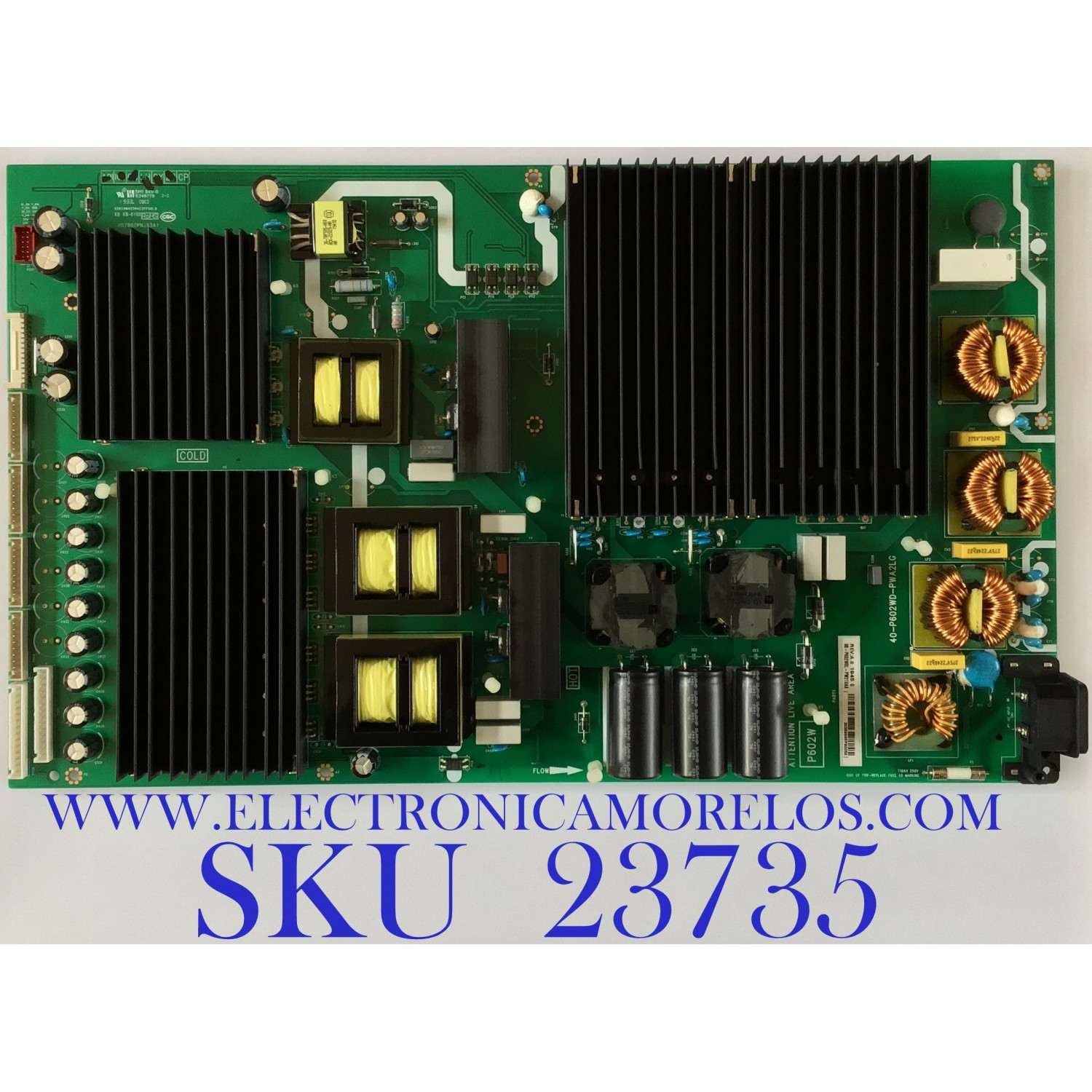 FUENTE DE PODER PARA SMART TCL / 08-P602W0L-PW210AA / 40-P602WD-PWA2LG / 40-P602WD-PWA2LG / PANEL LVU750NEBL SD9W02 / MODELO 75Q825